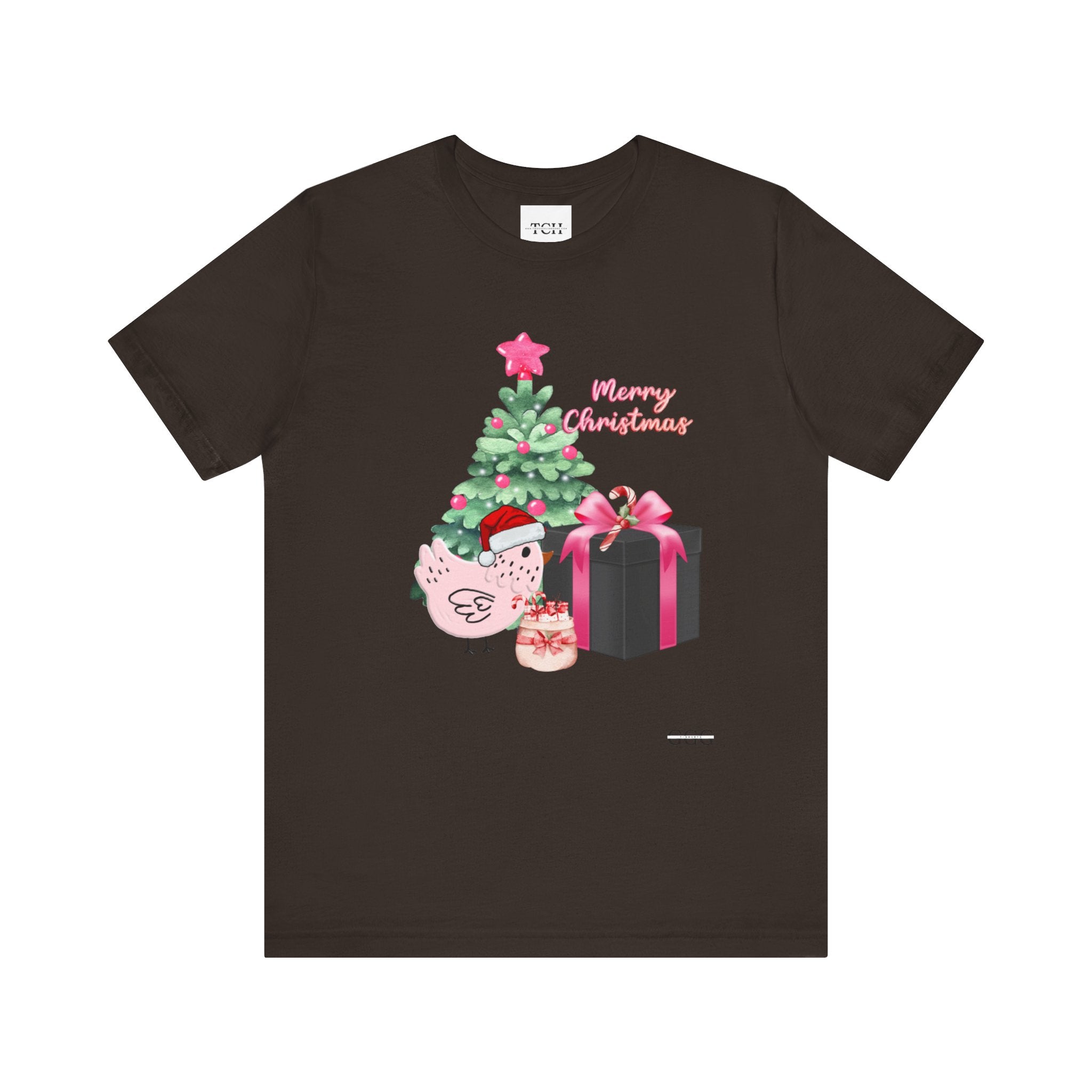 Pink Christmas Chick Tee, Merry Christmas Shirt