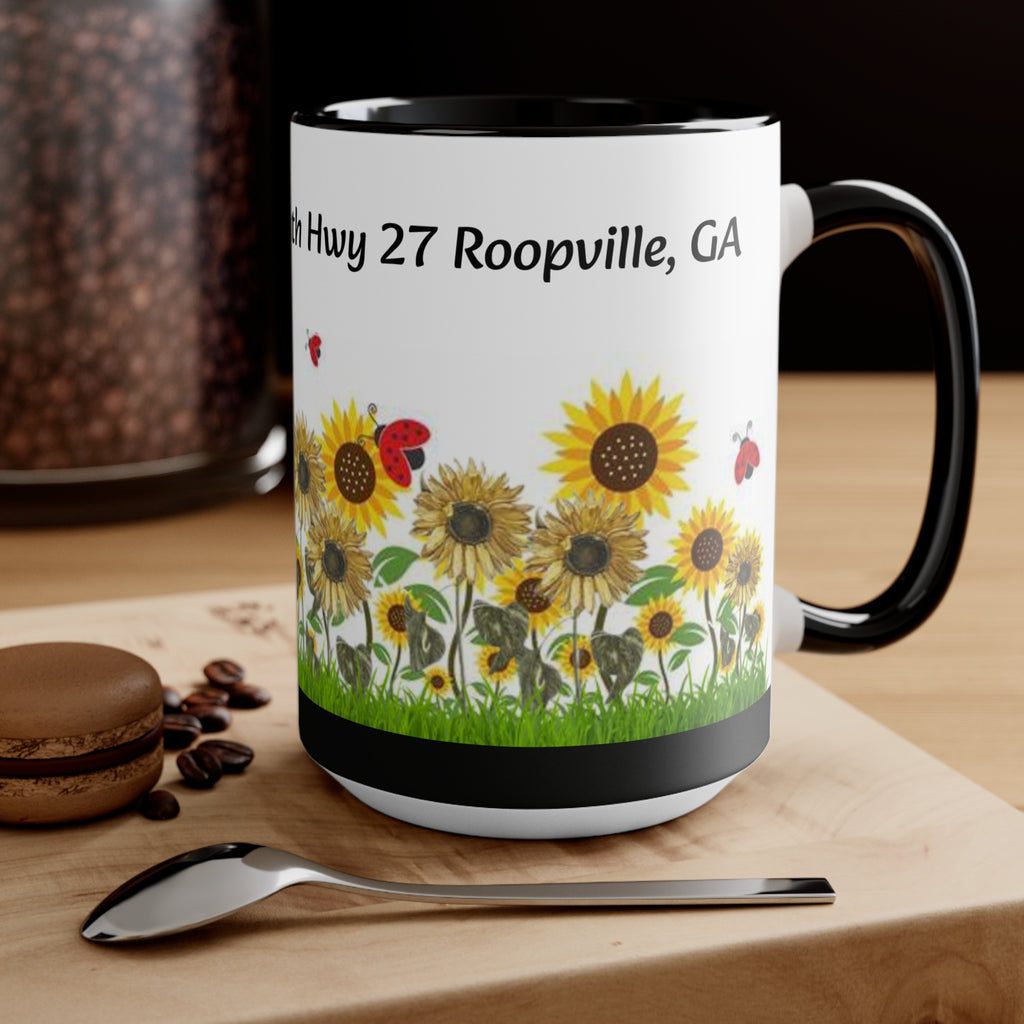 Sweet Potato House Mug, Roopville GA Local Collectible - Black