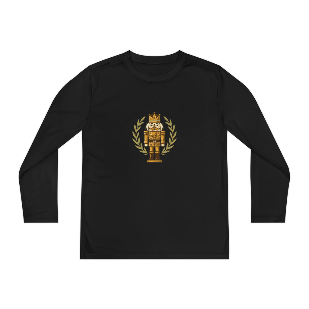 Youth Long Sleeve Tee — Golden Nutcracker Champion Graphic