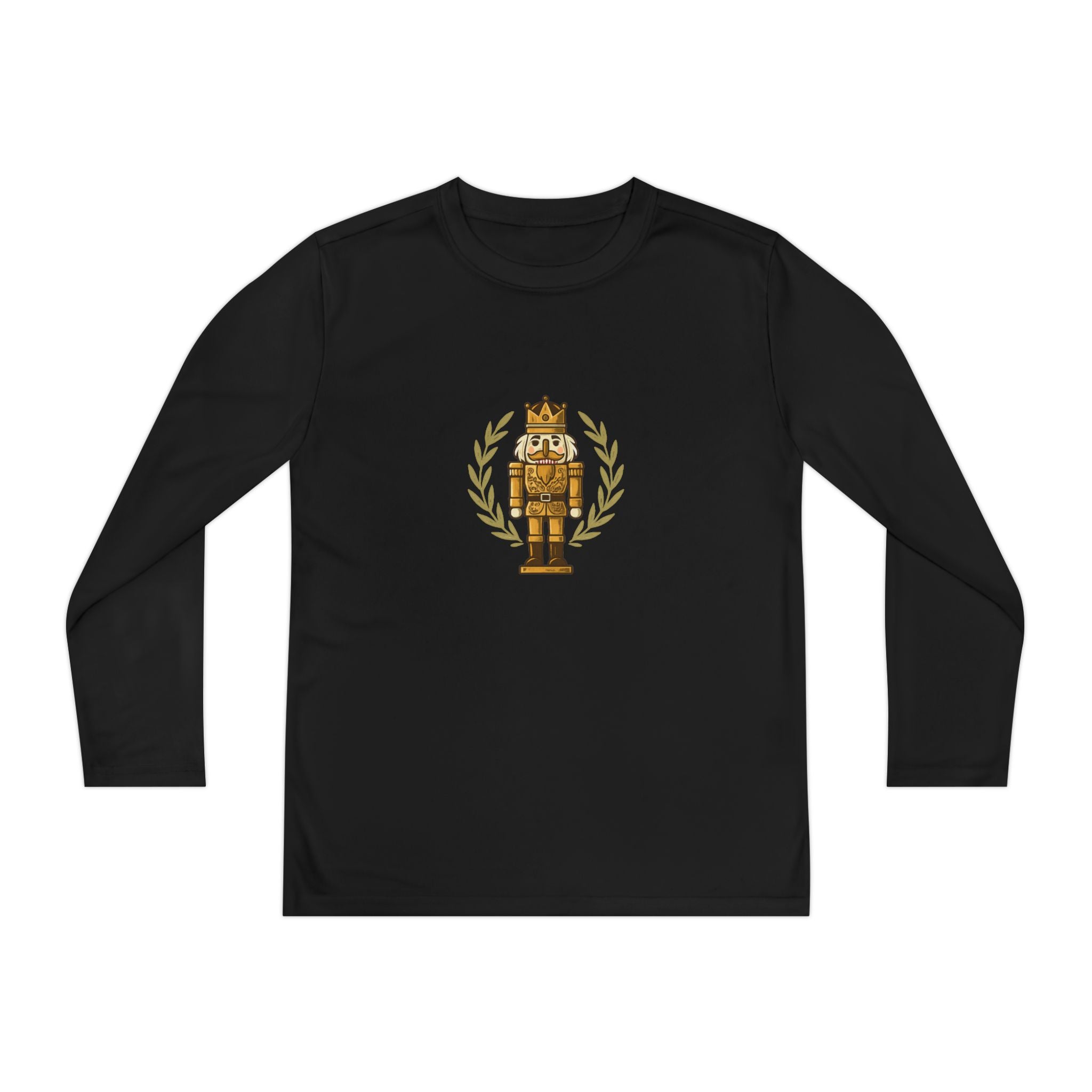 Youth Long Sleeve Tee — Golden Nutcracker Champion Graphic