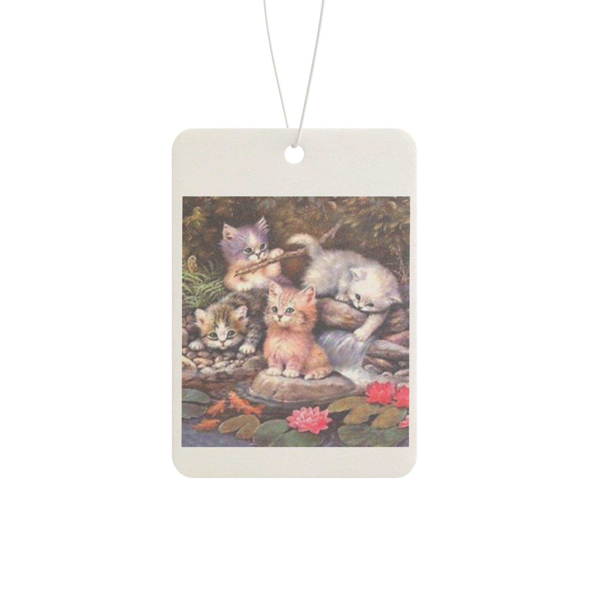 Whimsical Pet-Themed Car Air Freshener, Cute Scented Tag for Cat Lovers