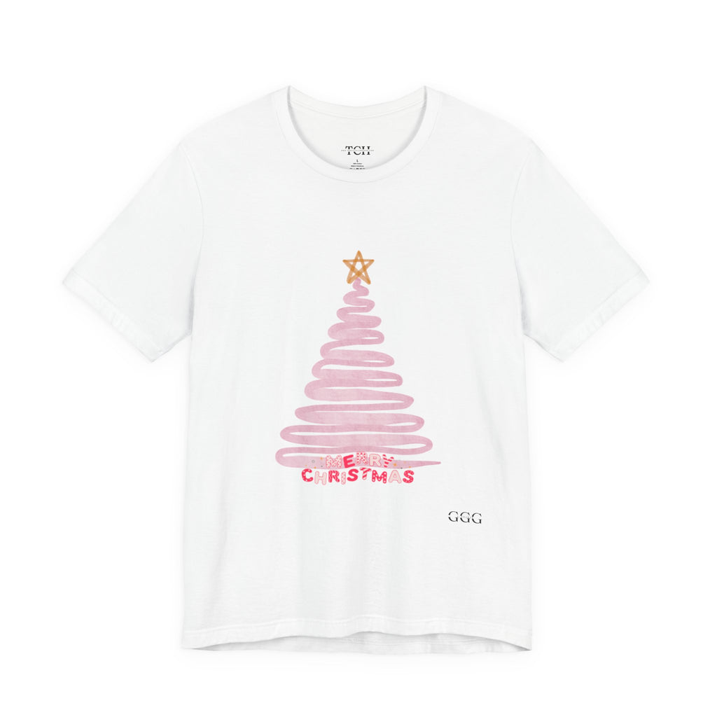 Pink Christmas Tree Women's Tee