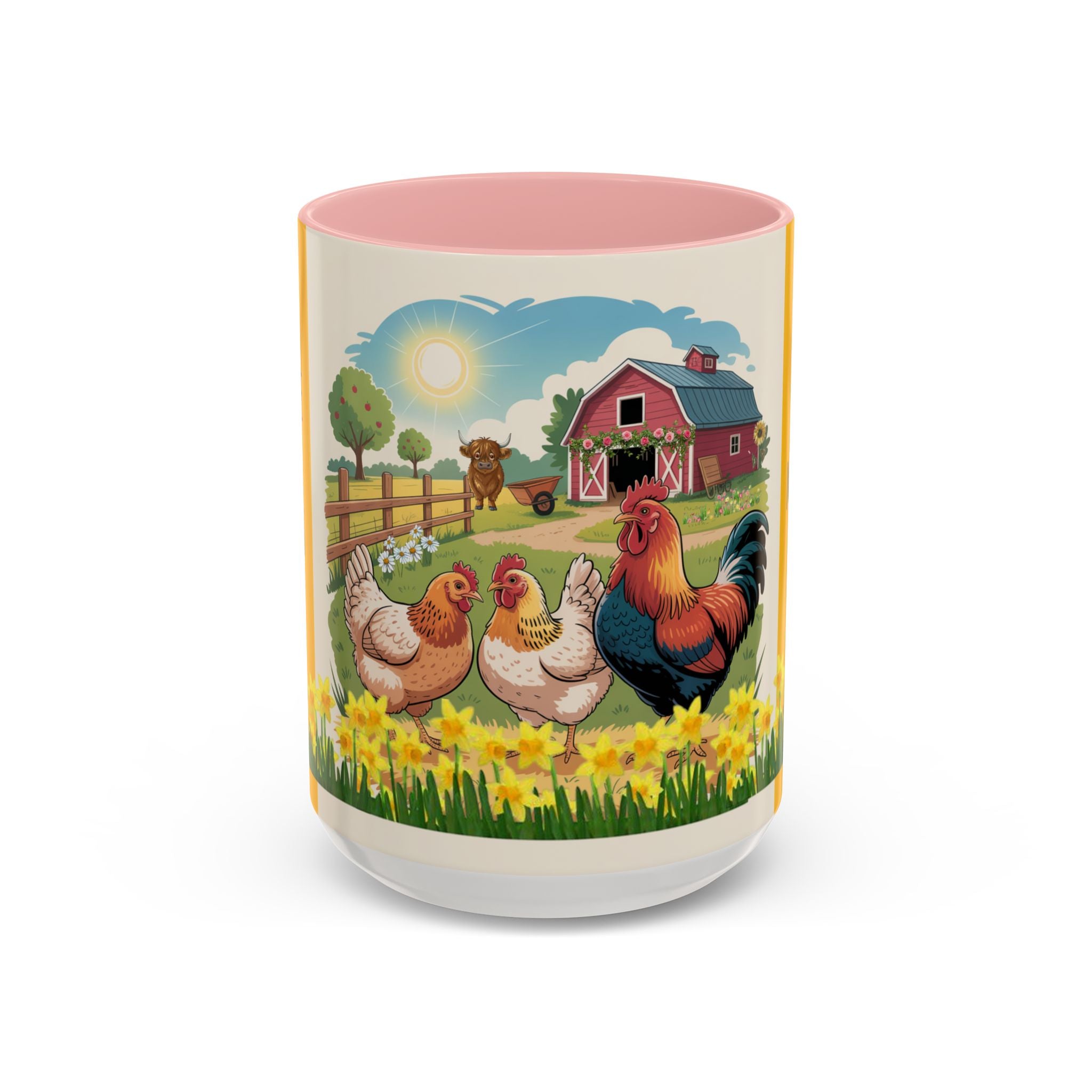 Farmhouse Chic Accent Coffee Mug - "And My Coffee" Design