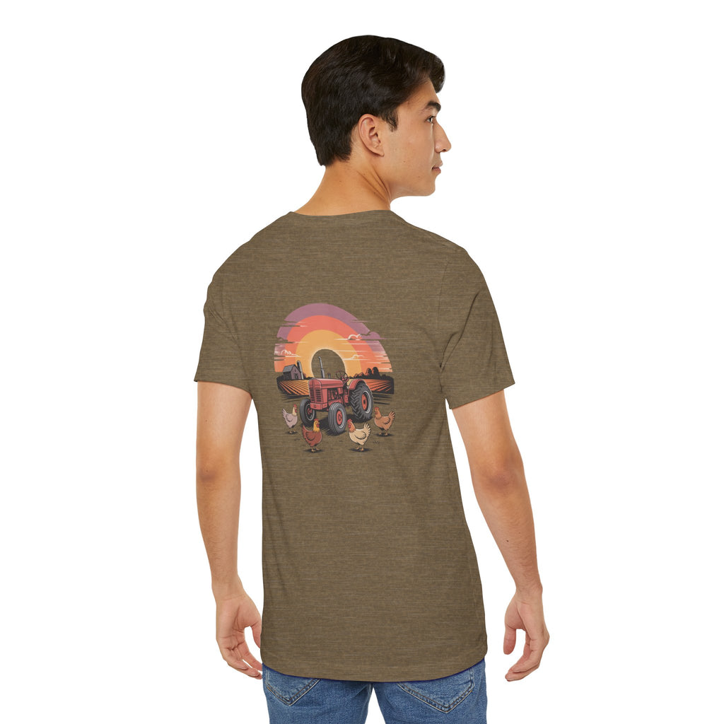 Sunset Forest Unisex Tee - Nature Inspired Short Sleeve Shirt