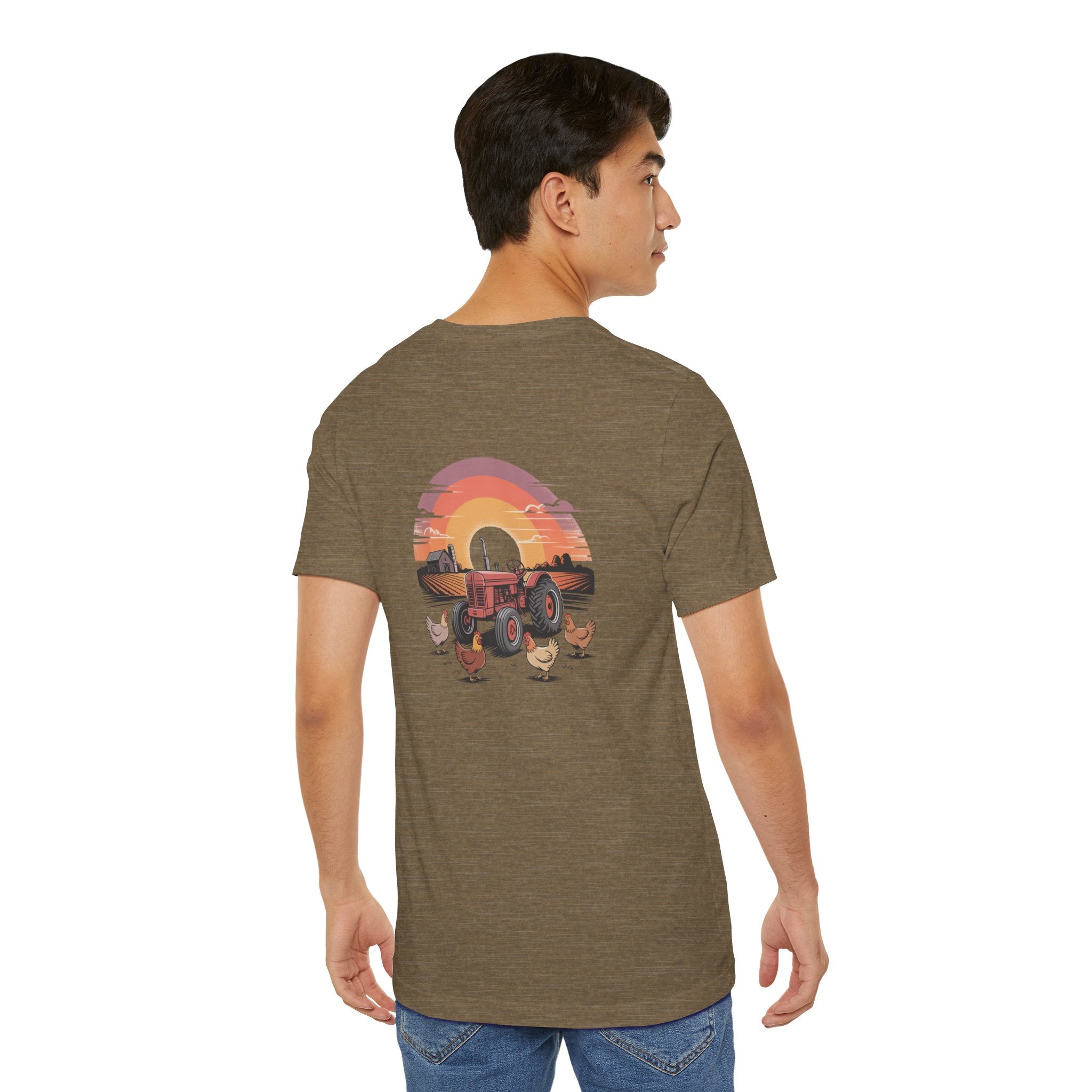 Sunset Forest Unisex Tee - Nature Inspired Short Sleeve Shirt