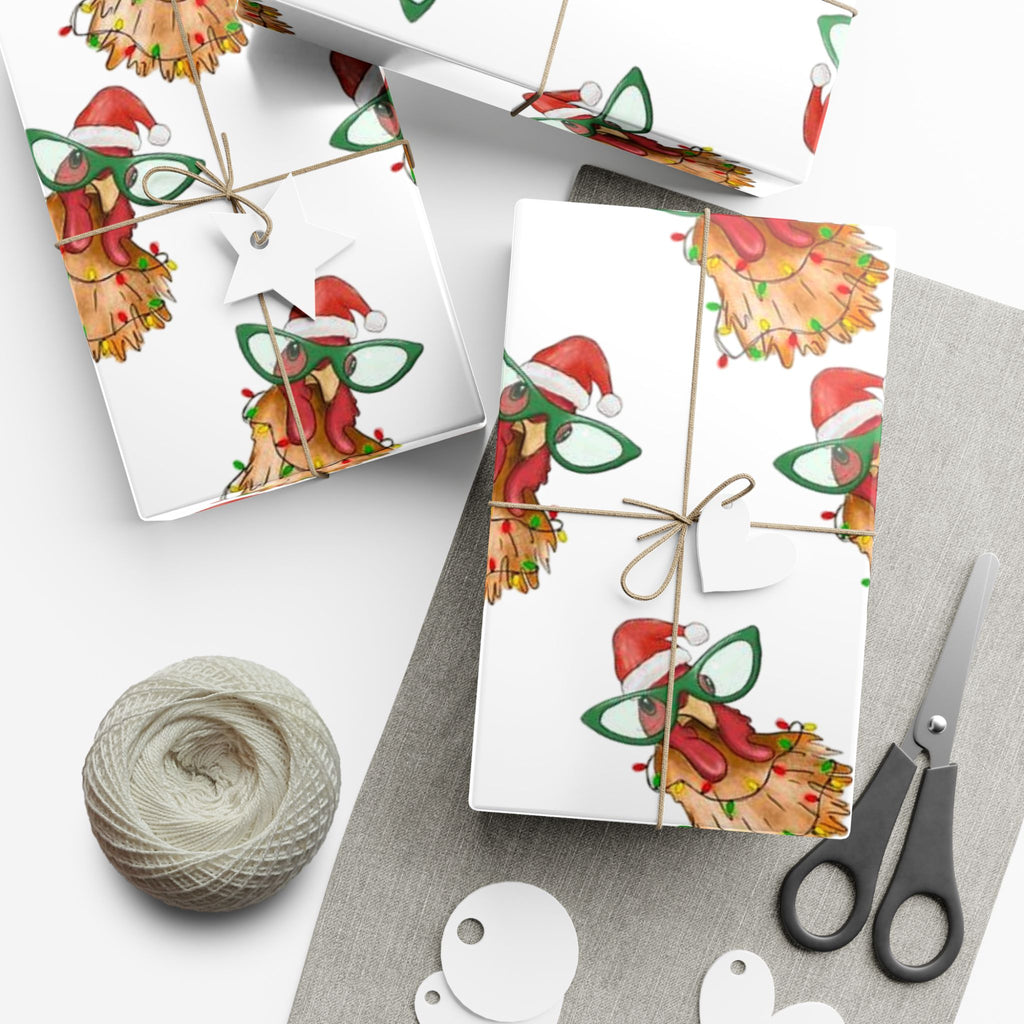Gift Wrap Paper - Christmas Chicken
