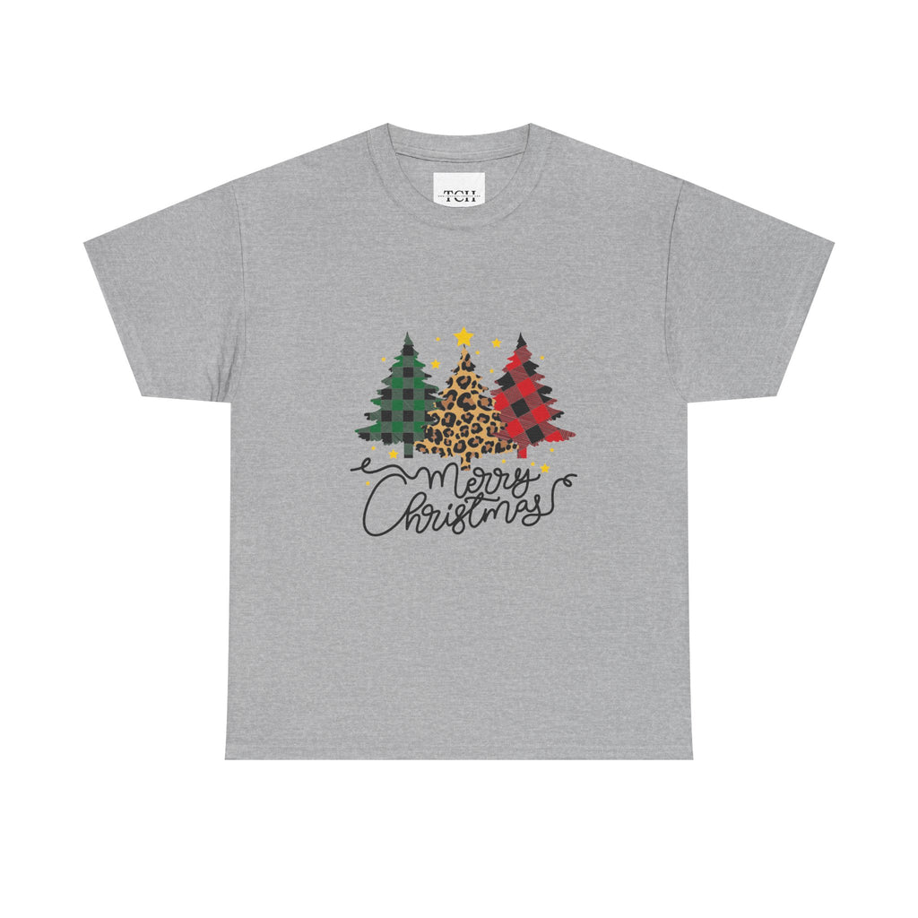 Merry Christmas Unisex Heavy Cotton Tee, Holiday T-Shirt, Festive Apparel, Christmas Gift, Winter Wear, Casual Top