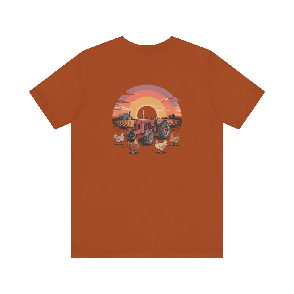 Sunset Forest Unisex Tee - Nature Inspired Short Sleeve Shirt