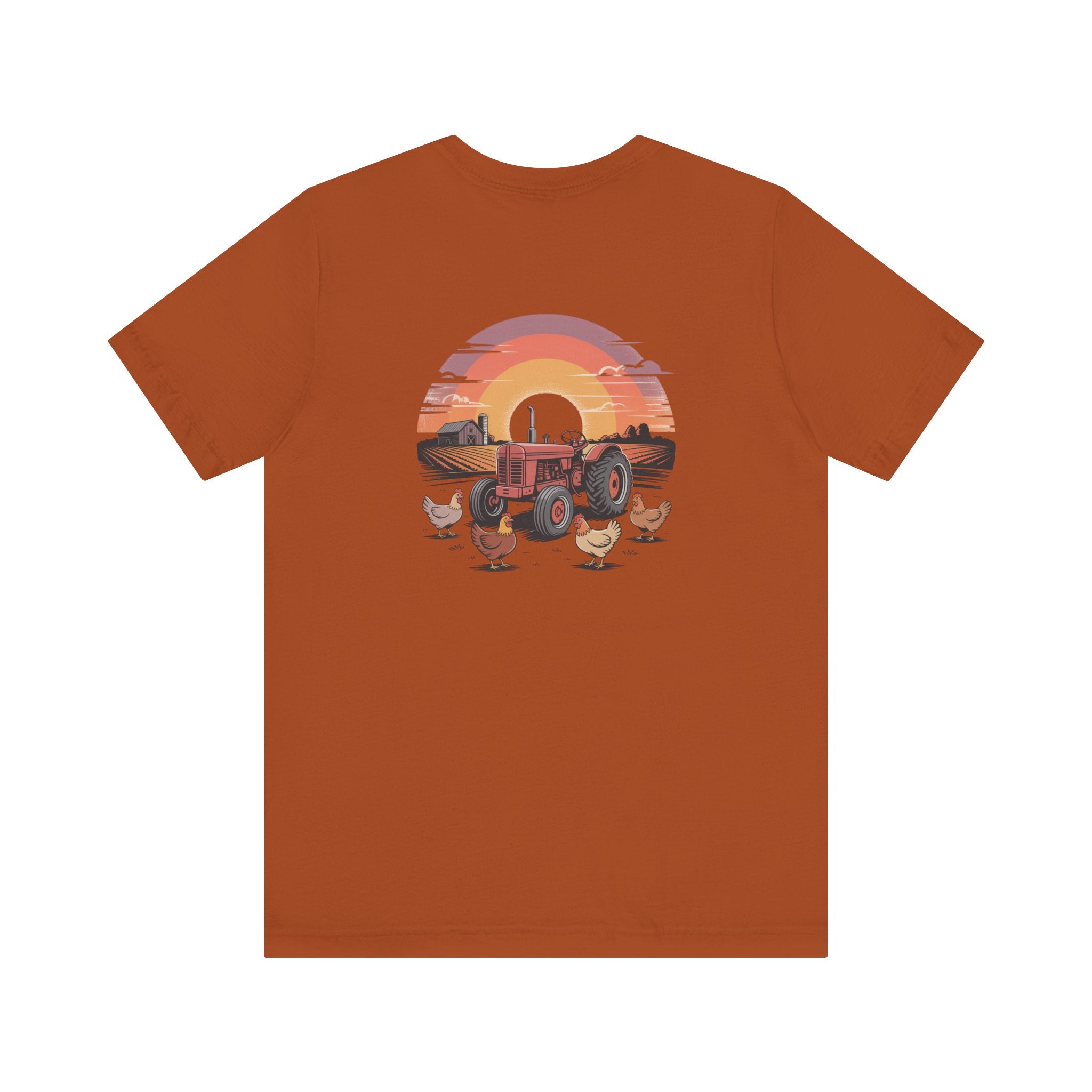 Sunset Forest Unisex Tee - Nature Inspired Short Sleeve Shirt