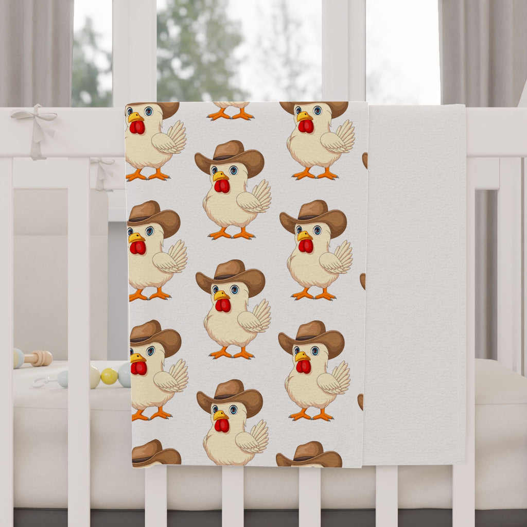 Whimsical Toddler Blanket with Cute Chicken Patterns