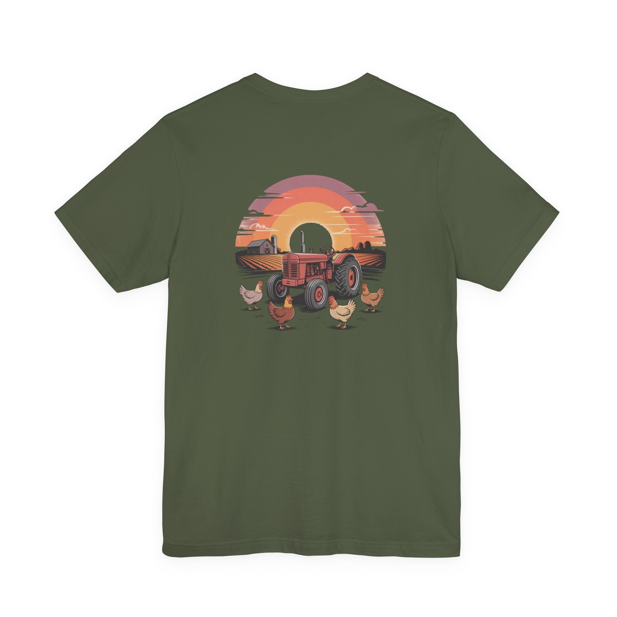 Sunset Forest Unisex Tee - Nature Inspired Short Sleeve Shirt