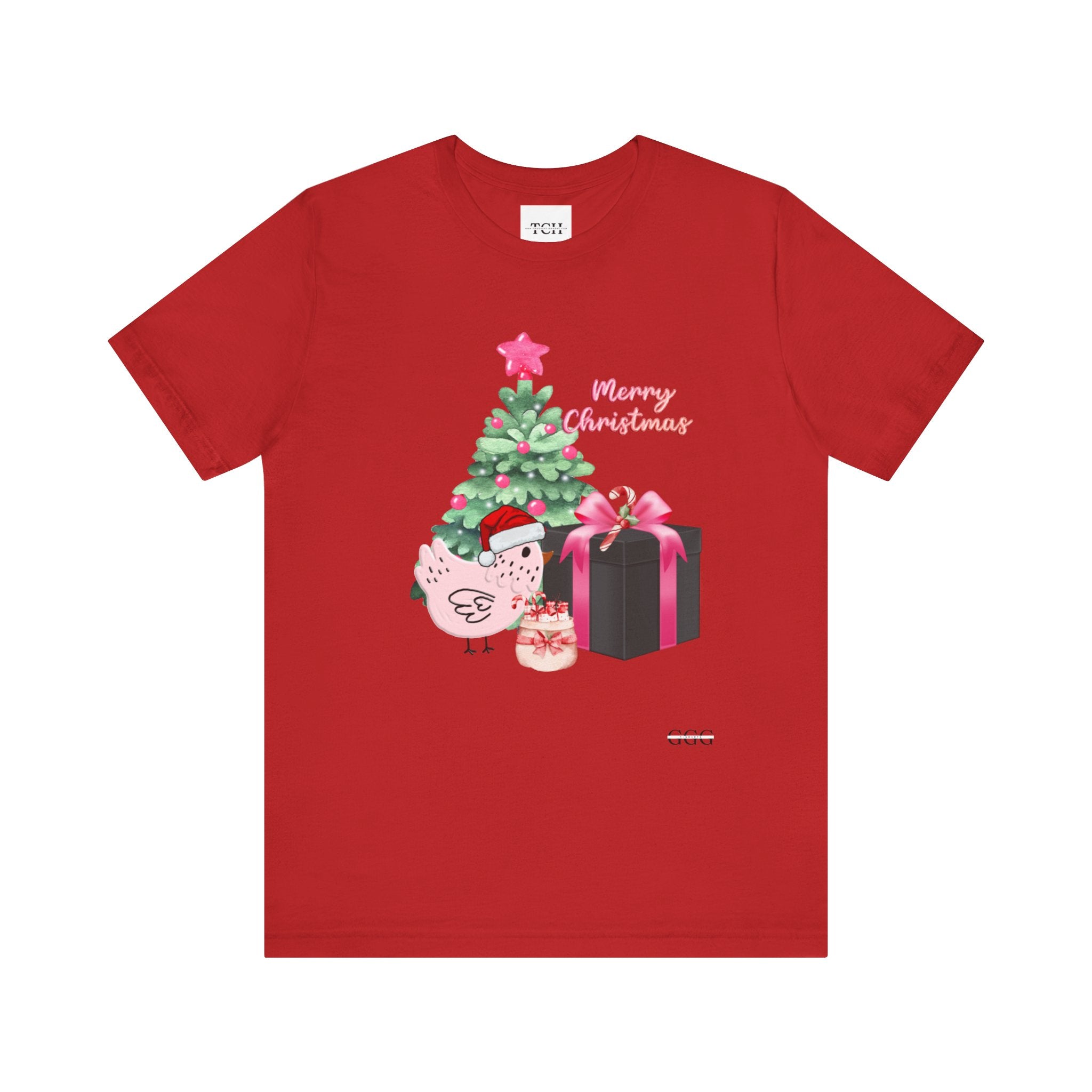 Pink Christmas Chick Tee, Merry Christmas Shirt