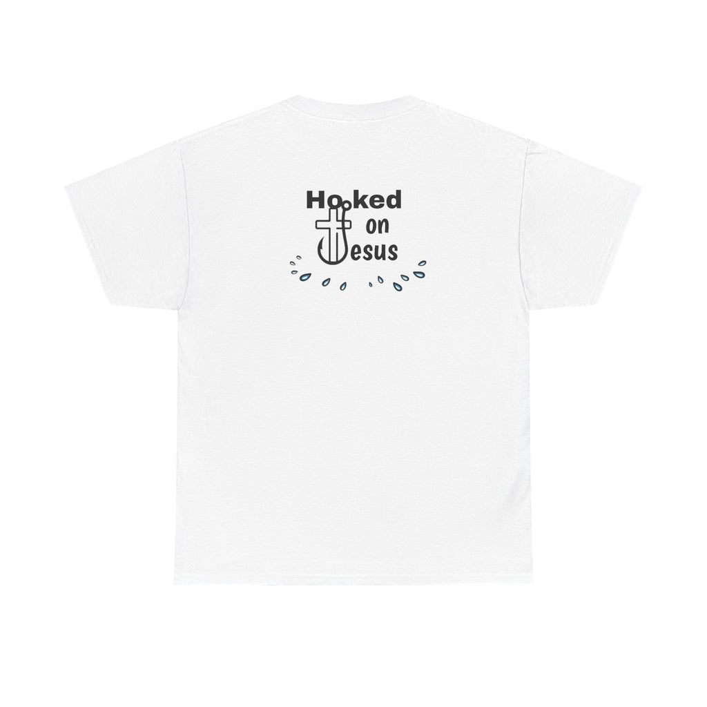 Hooked on Jesus Unisex Heavy Cotton Tee - Faith-Inspired Apparel