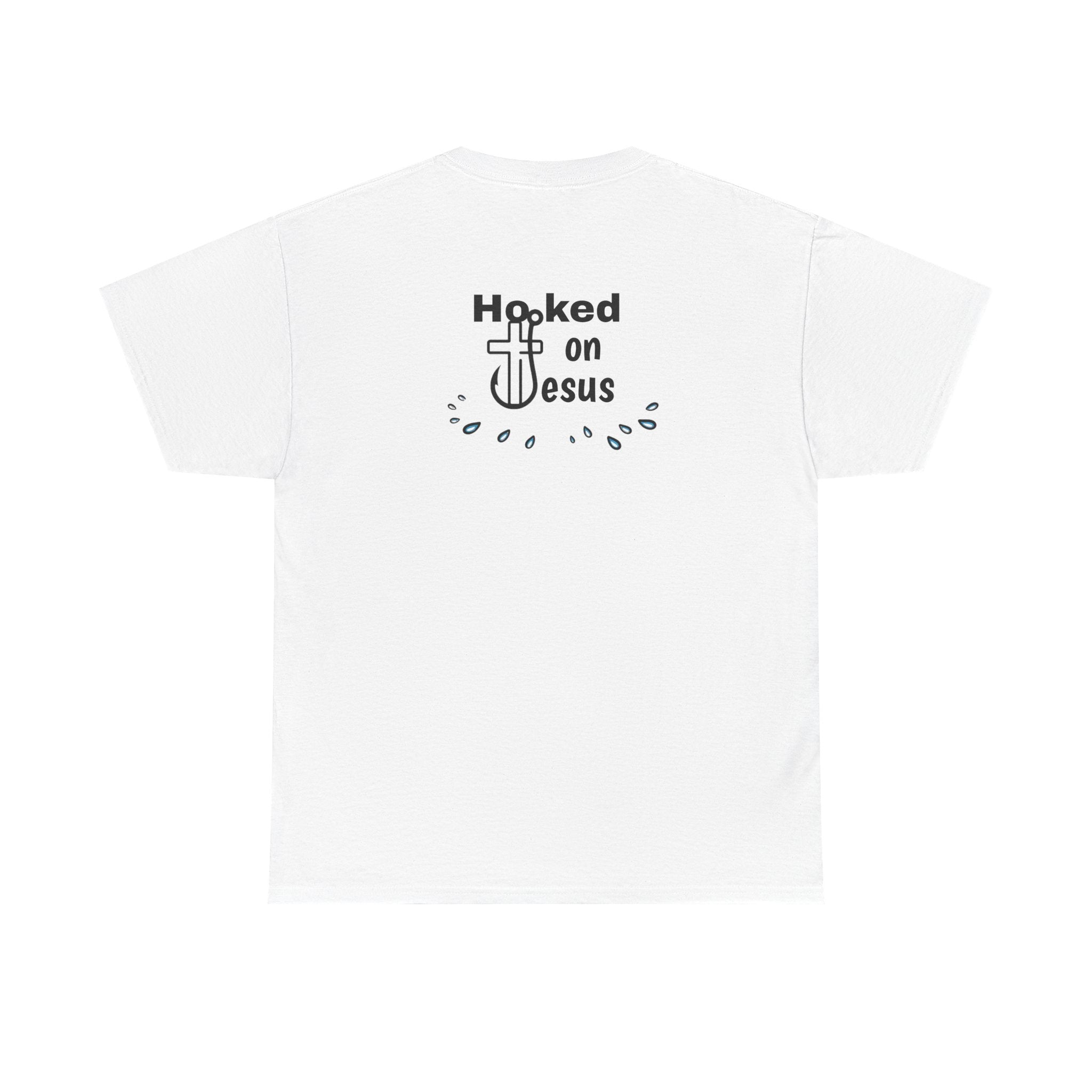Hooked on Jesus Unisex Heavy Cotton Tee - Faith-Inspired Apparel