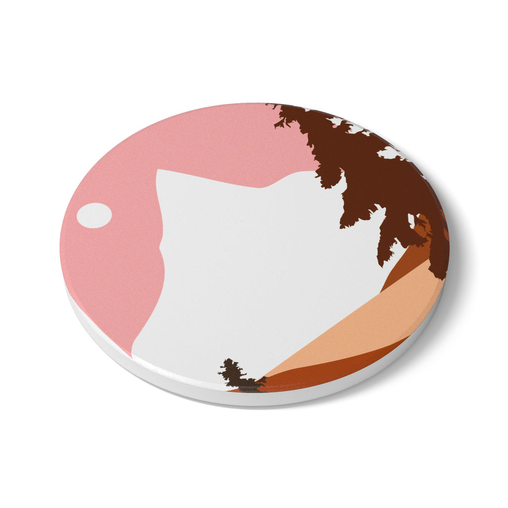 Mountain Sunset Ceramic Coaster
