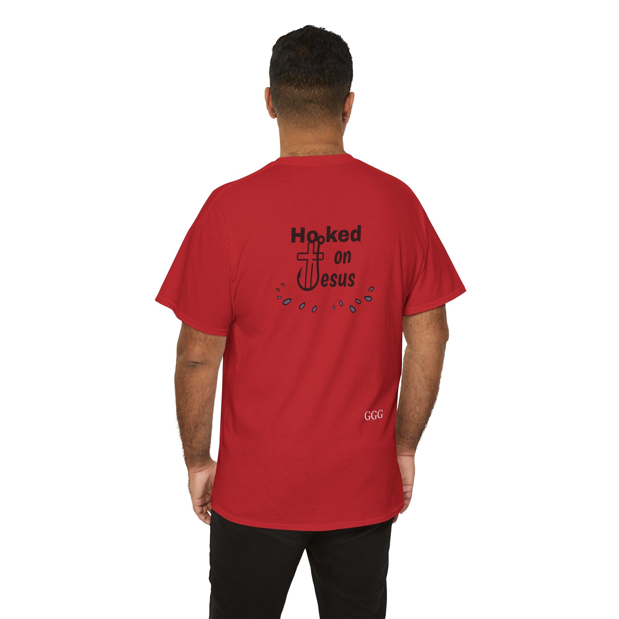 Hooked on Jesus Unisex Heavy Cotton Tee - Faith-Inspired Apparel