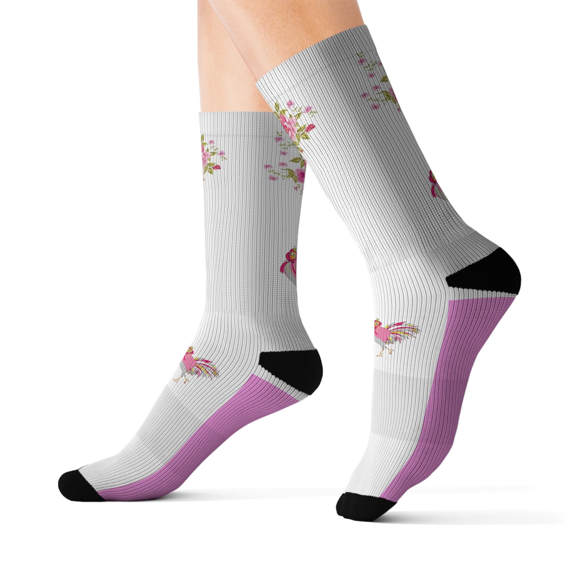 Floral/Chick Patterned Women's Socks