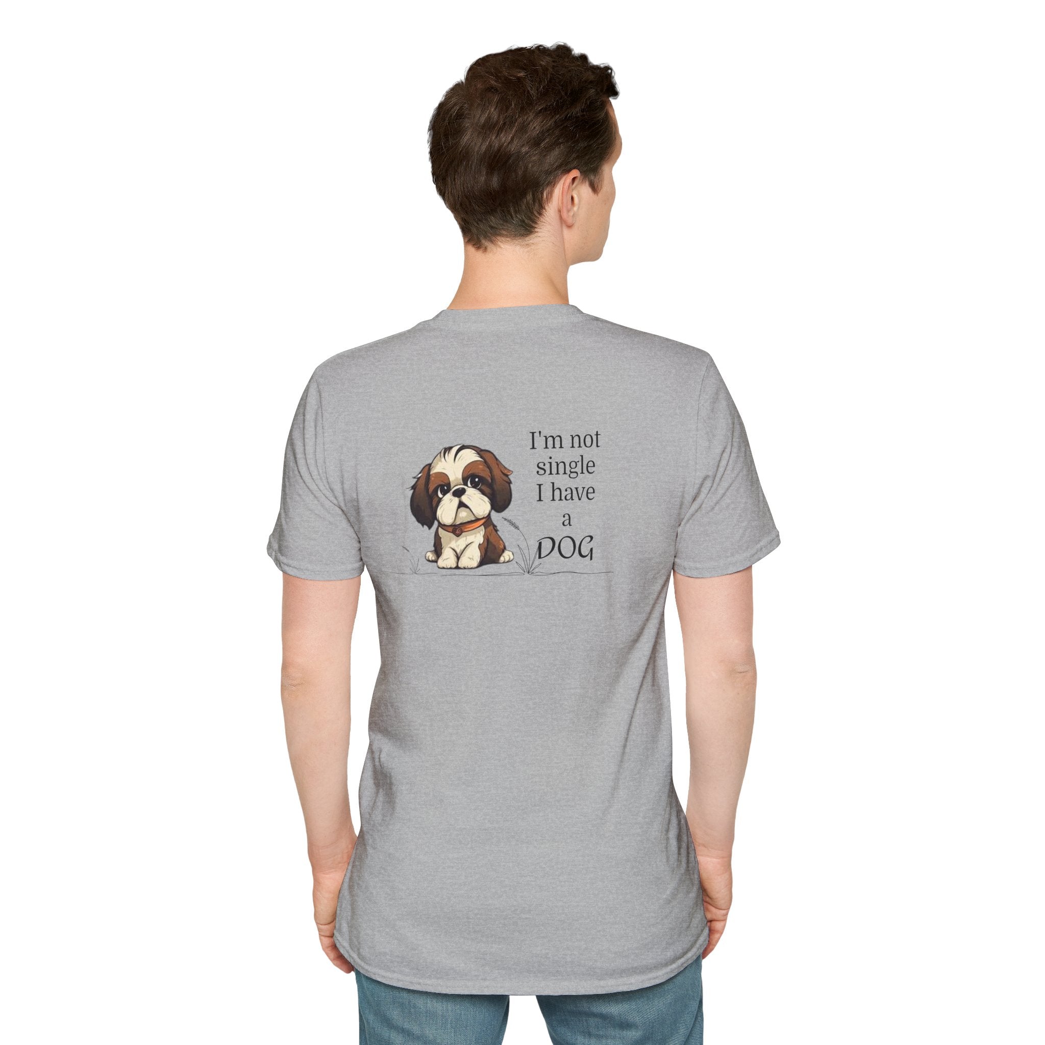 Cute Dog Lover T-Shirt: 'I'm Not Single, I Have A Dog'