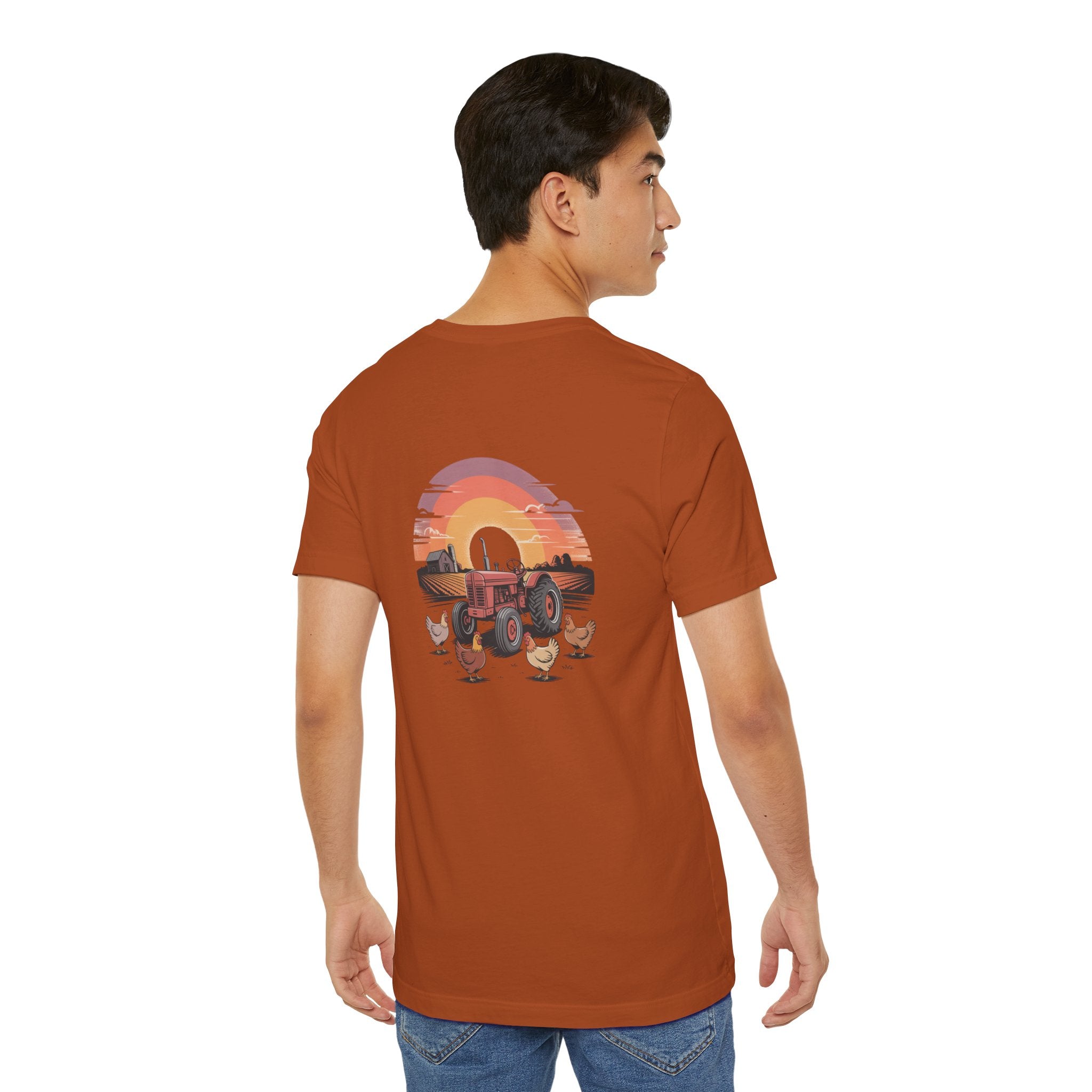 Sunset Forest Unisex Tee - Nature Inspired Short Sleeve Shirt