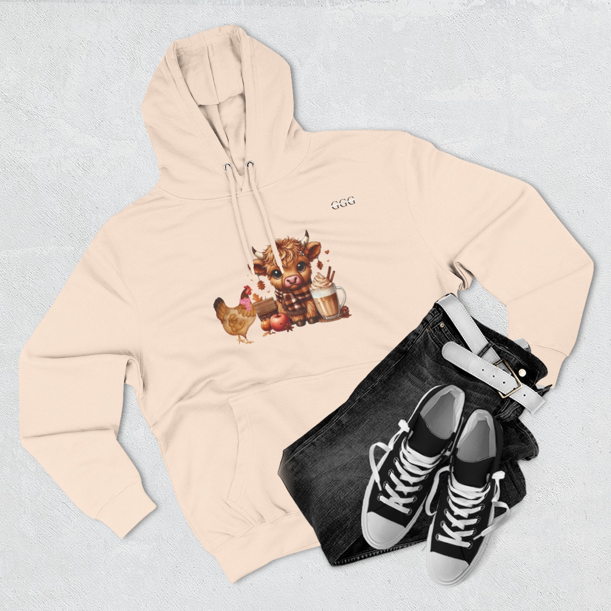 Friends - Cozy Cow & Chicken Hoodie