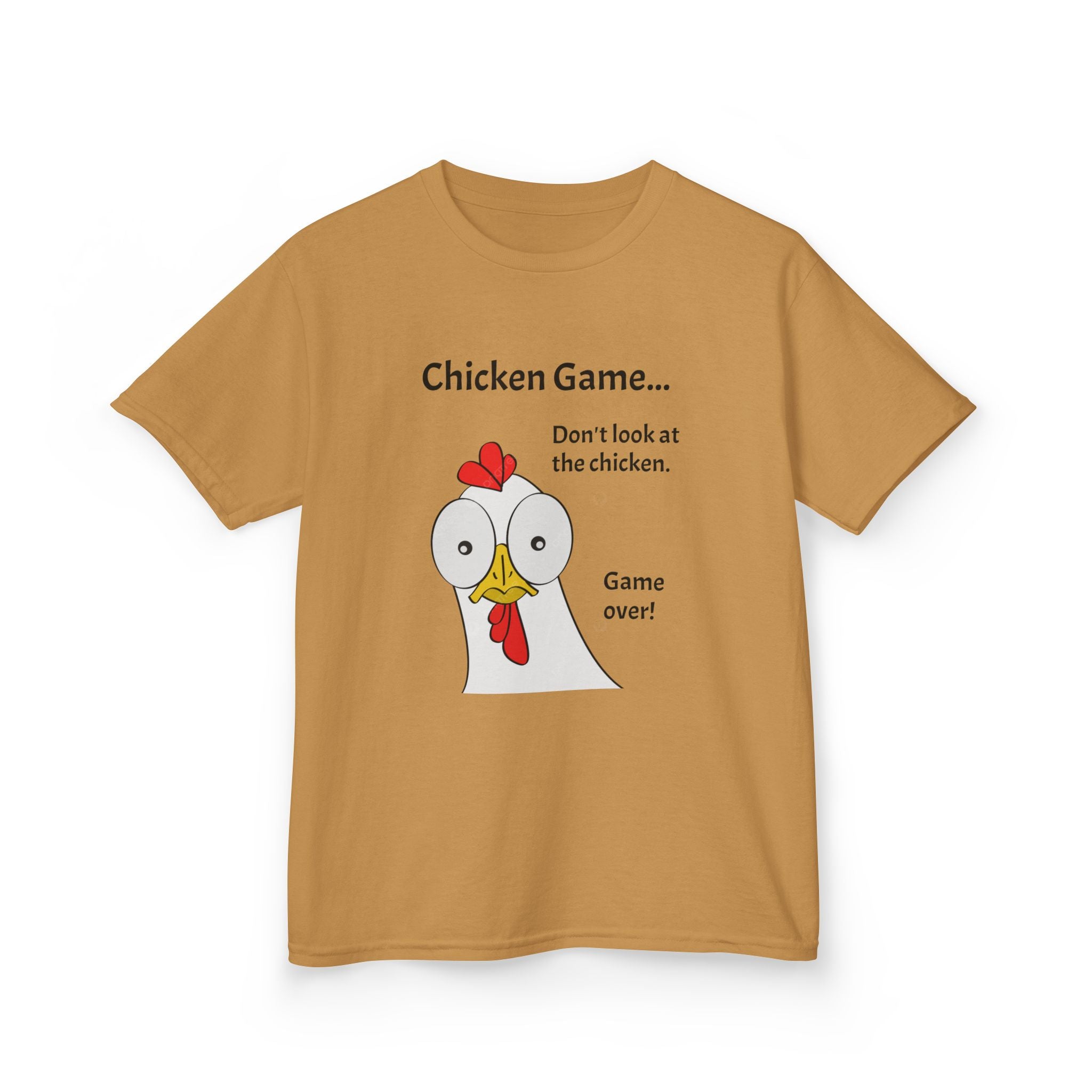 Funny Chicken Game Kids Tee, Humor T-Shirt for Kids, Playful Gift for Birthdays, Animal Lovers, Family Gatherings