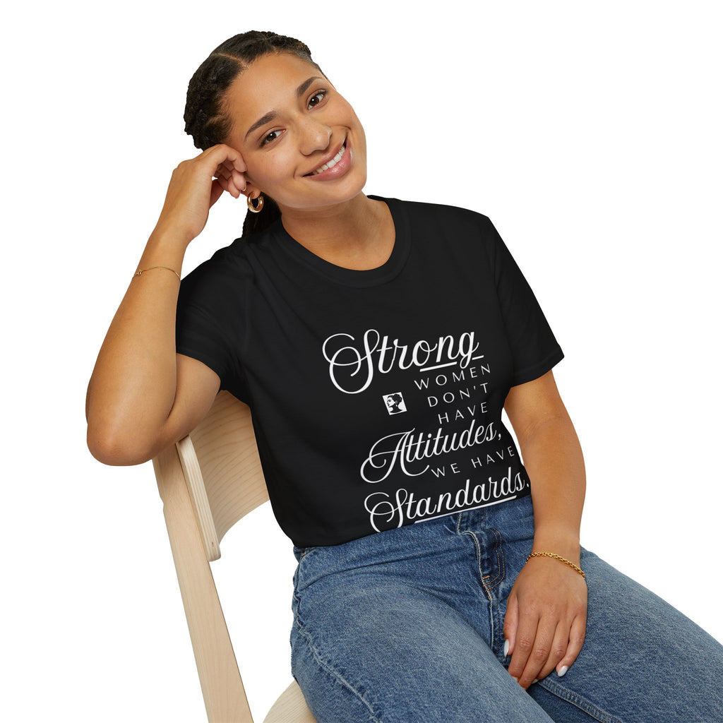 Strong Women Attitude T-Shirt, Empowerment Tee, Gift for Her, Feminist Apparel, Casual Wear, Inspirational Fashion