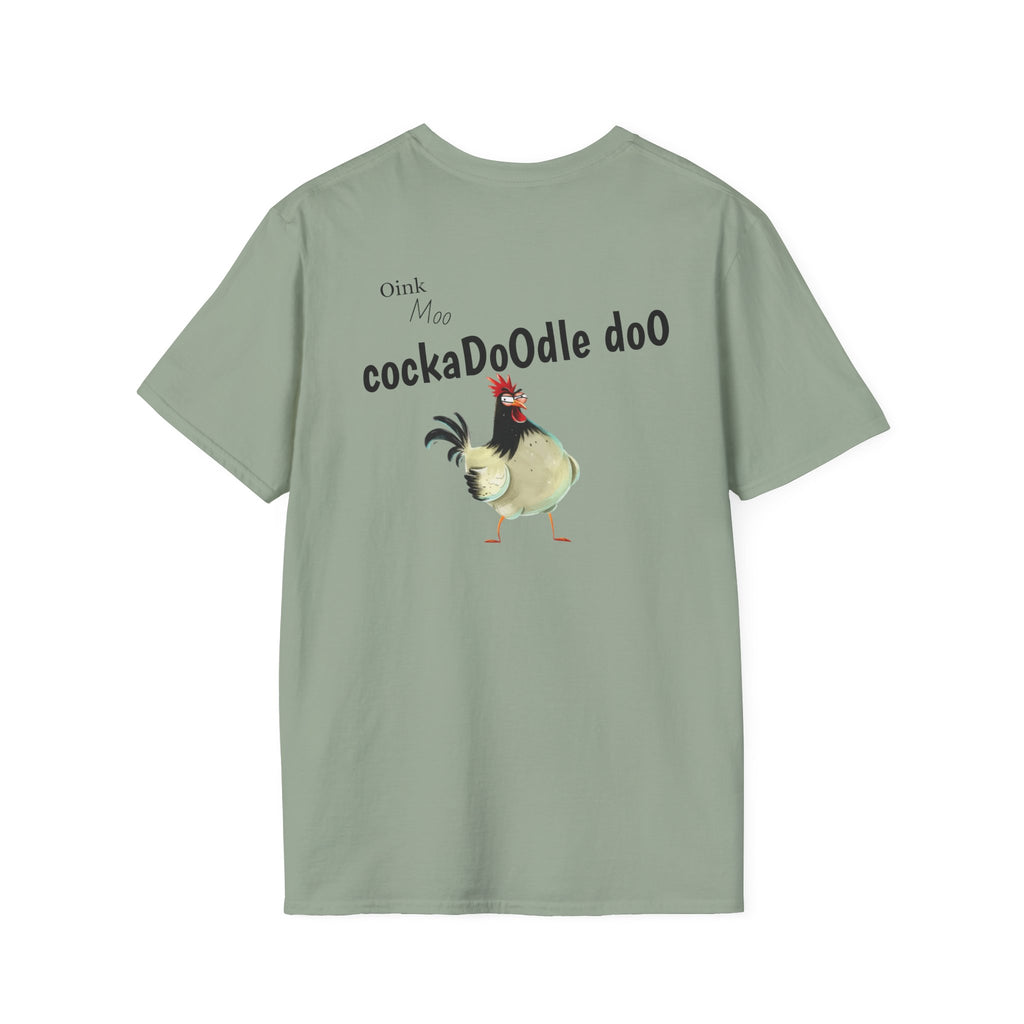 Unisex Graphic Tee - Humorous Chicken Cockadoodle Doo Funny Gift for Chick Lovers