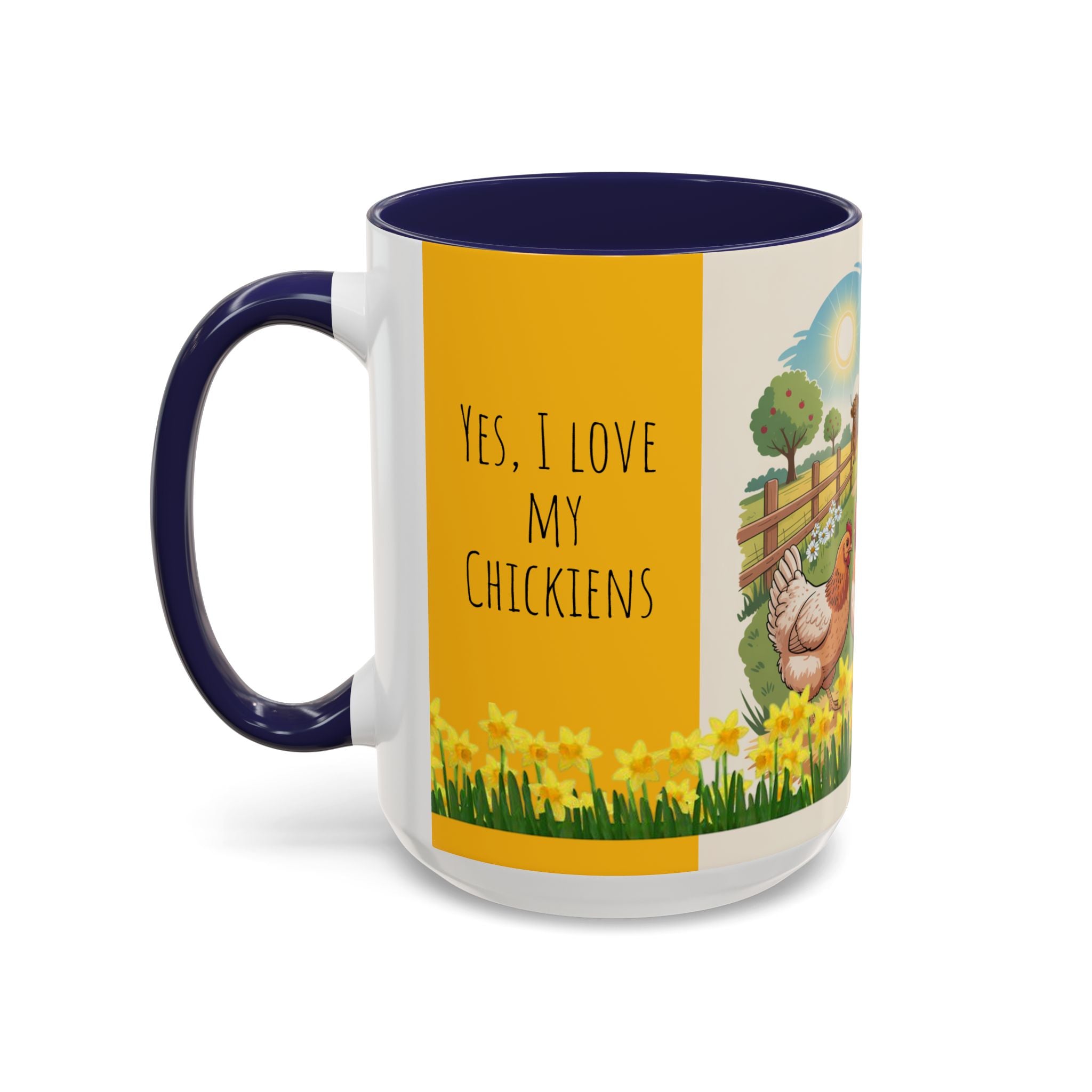 Farmhouse Chic Accent Coffee Mug - "And My Coffee" Design