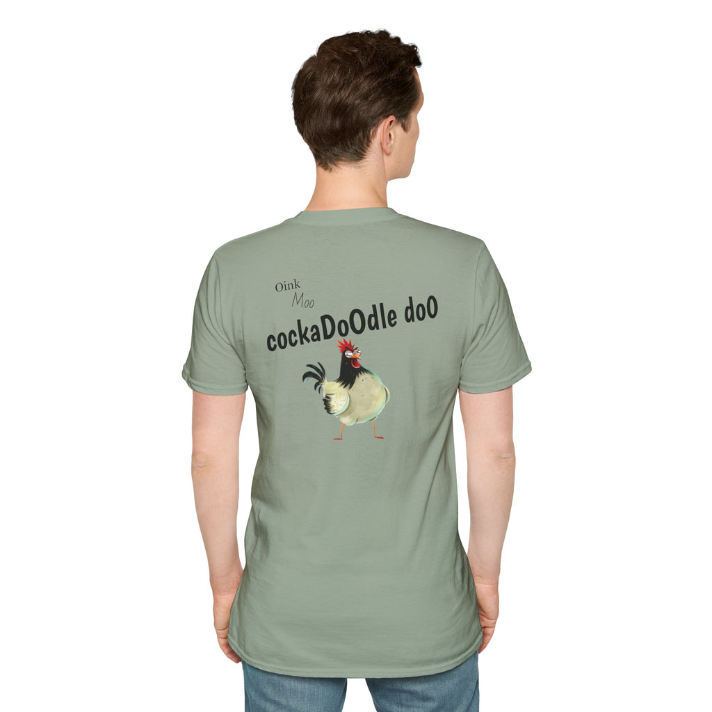 Unisex Graphic Tee - Humorous Chicken Cockadoodle Doo Funny Gift for Chick Lovers