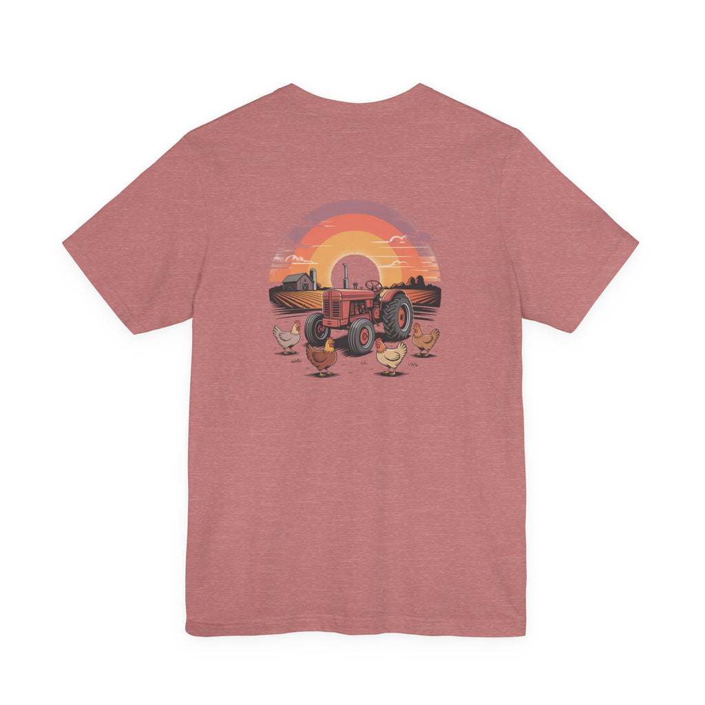 Sunset Forest Unisex Tee - Nature Inspired Short Sleeve Shirt