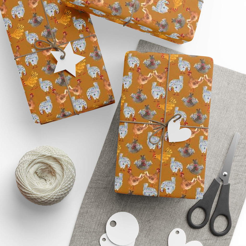 Charming Chickens-Themed Wrapping Paper for All Occasions