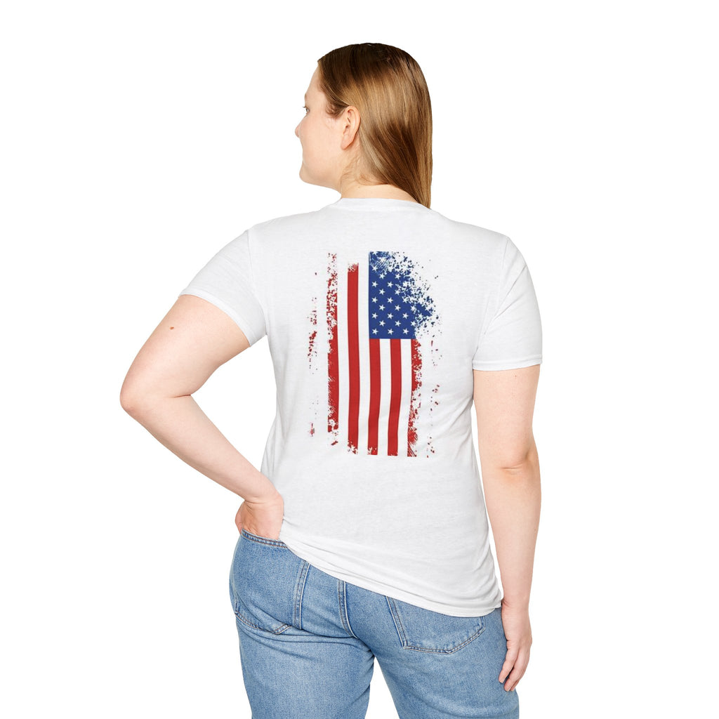 Adult Patriotic Graphic Tee, Unisex T-Shirt for Independence Day, Casual Wear, Gift for Veterans, Summer Style, Comfy Everyday Shirt