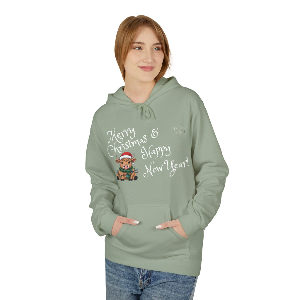 Moo- Merry Christmas & Happy New Year sweat shirt