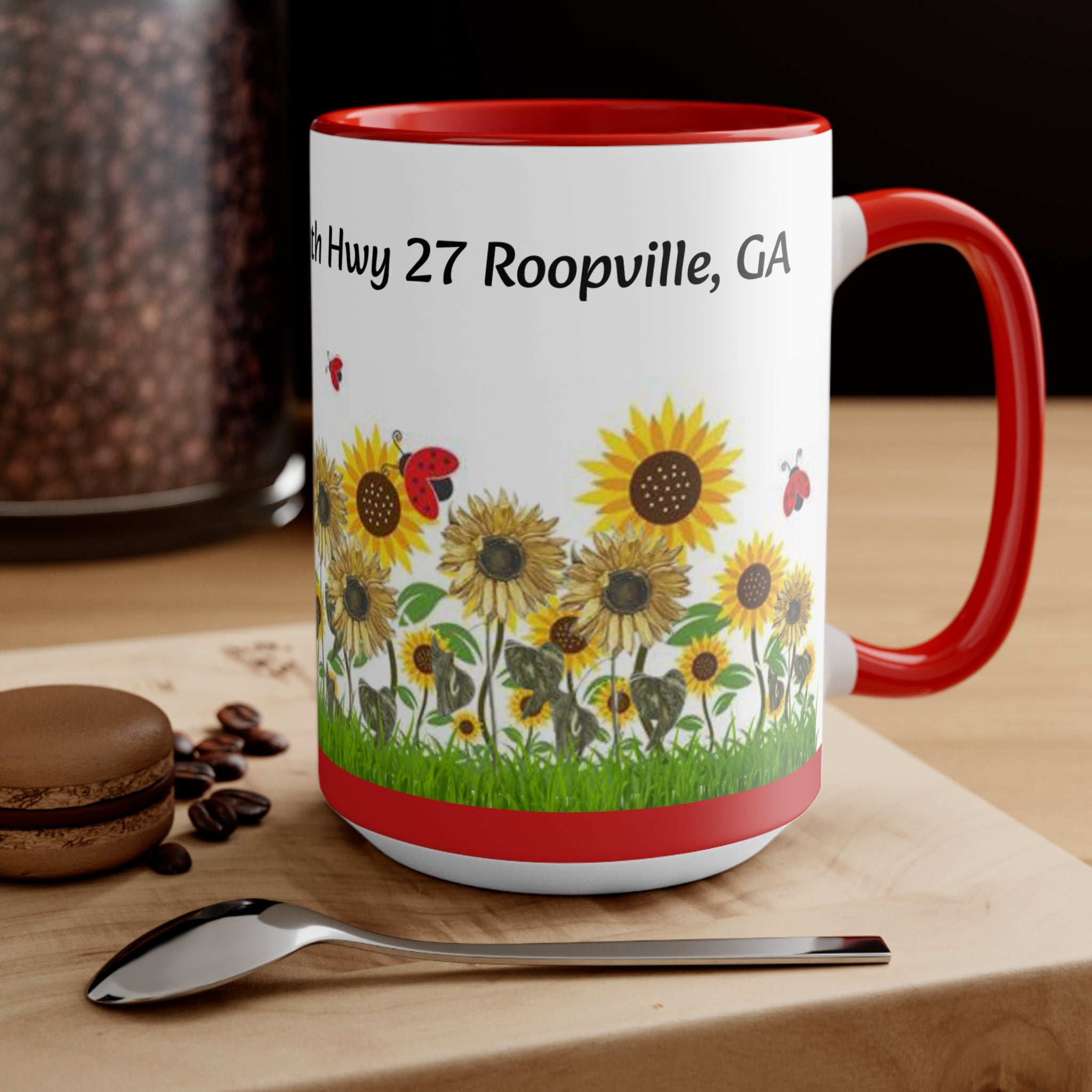Sweet Potato House Mug, Roopville GA Local Collectible -Red