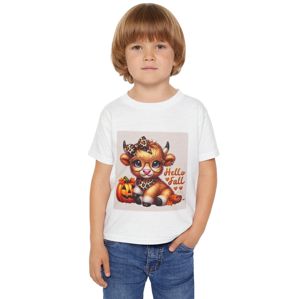 Hello Fall Toddler T-shirt, Cute Halloween Shirt, Kid's Fall Apparel, Toddler Graphic Tee, Halloween Costume