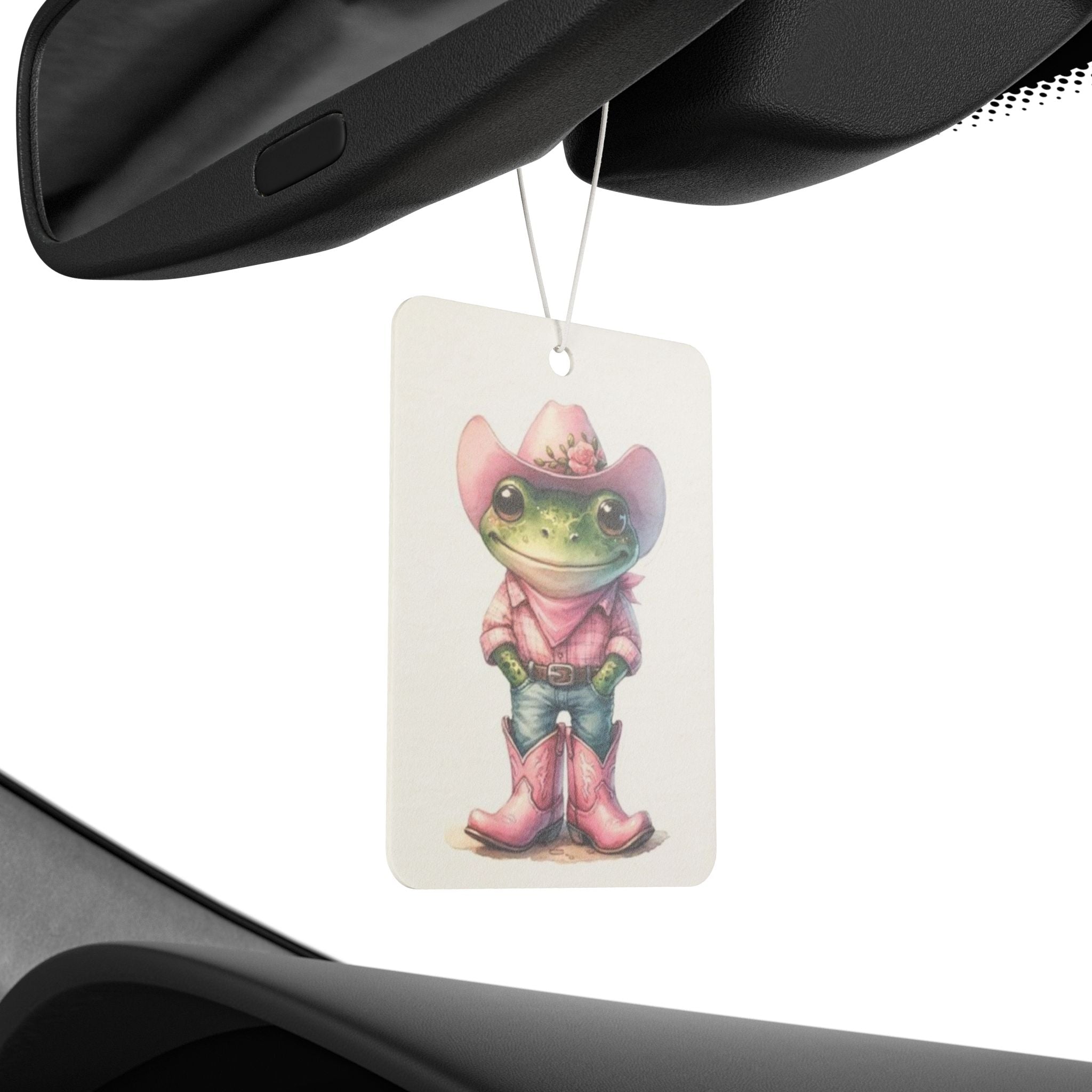Cowboy Frog Car Air Freshener