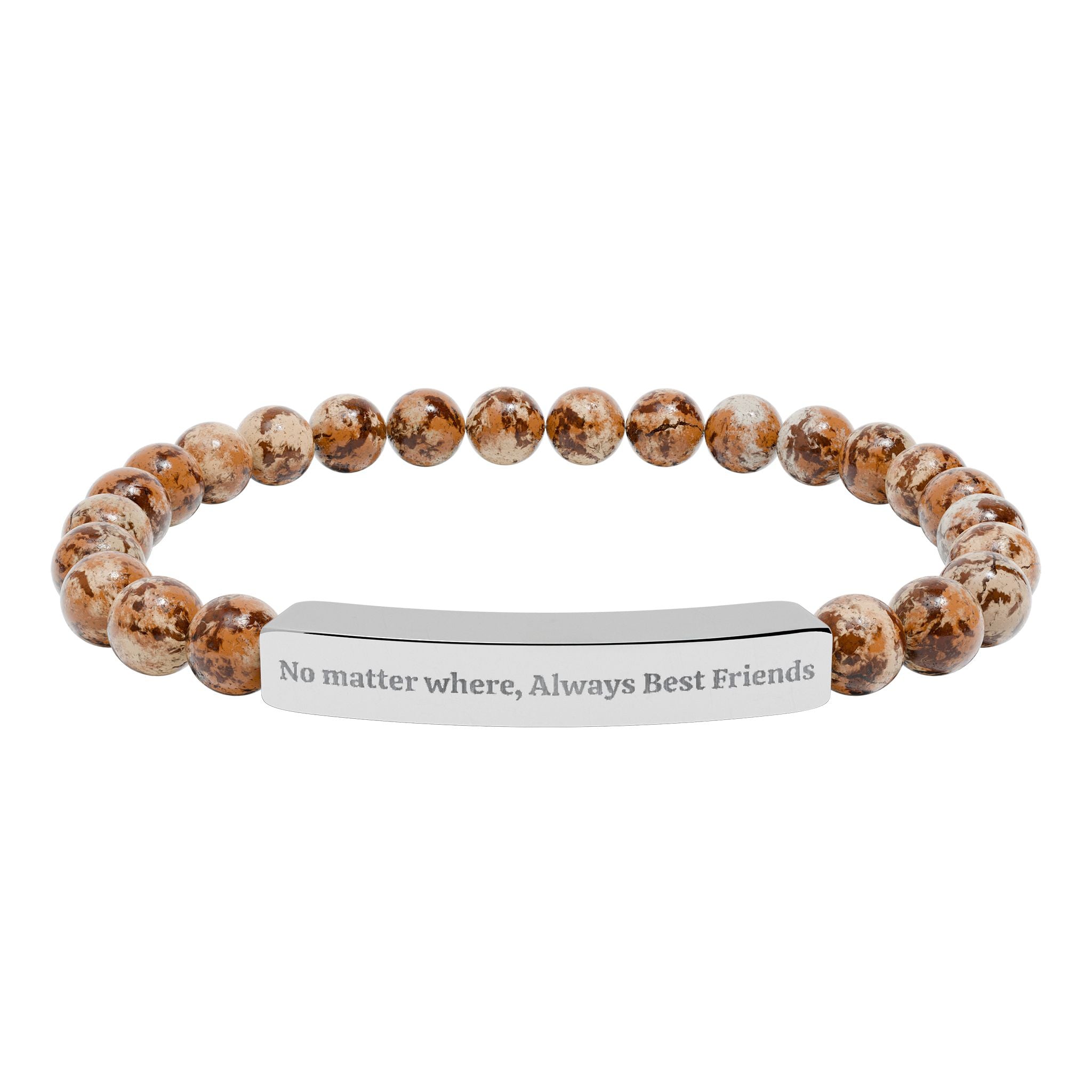 Bracelet Set - Best Friends Natural Stone Stretch Bar Bracelet