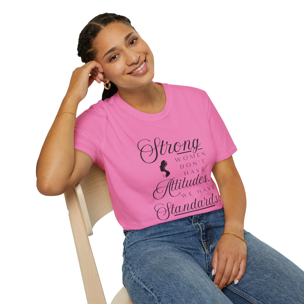 Strong Women Attitude T-Shirt, Empowerment Tee, Gift for Her, Feminist Apparel, Casual Wear, Inspirational Fashion