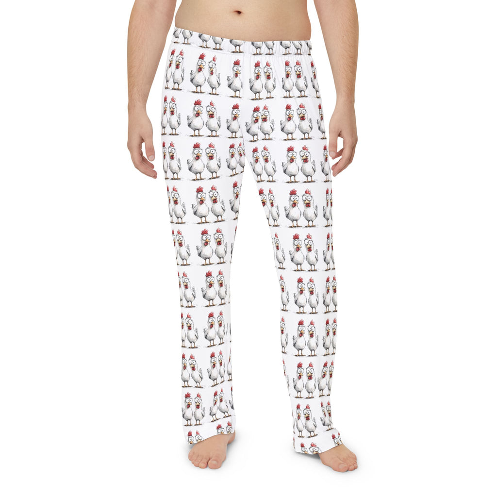 Funny Chicken Print Men's Pajama Pants