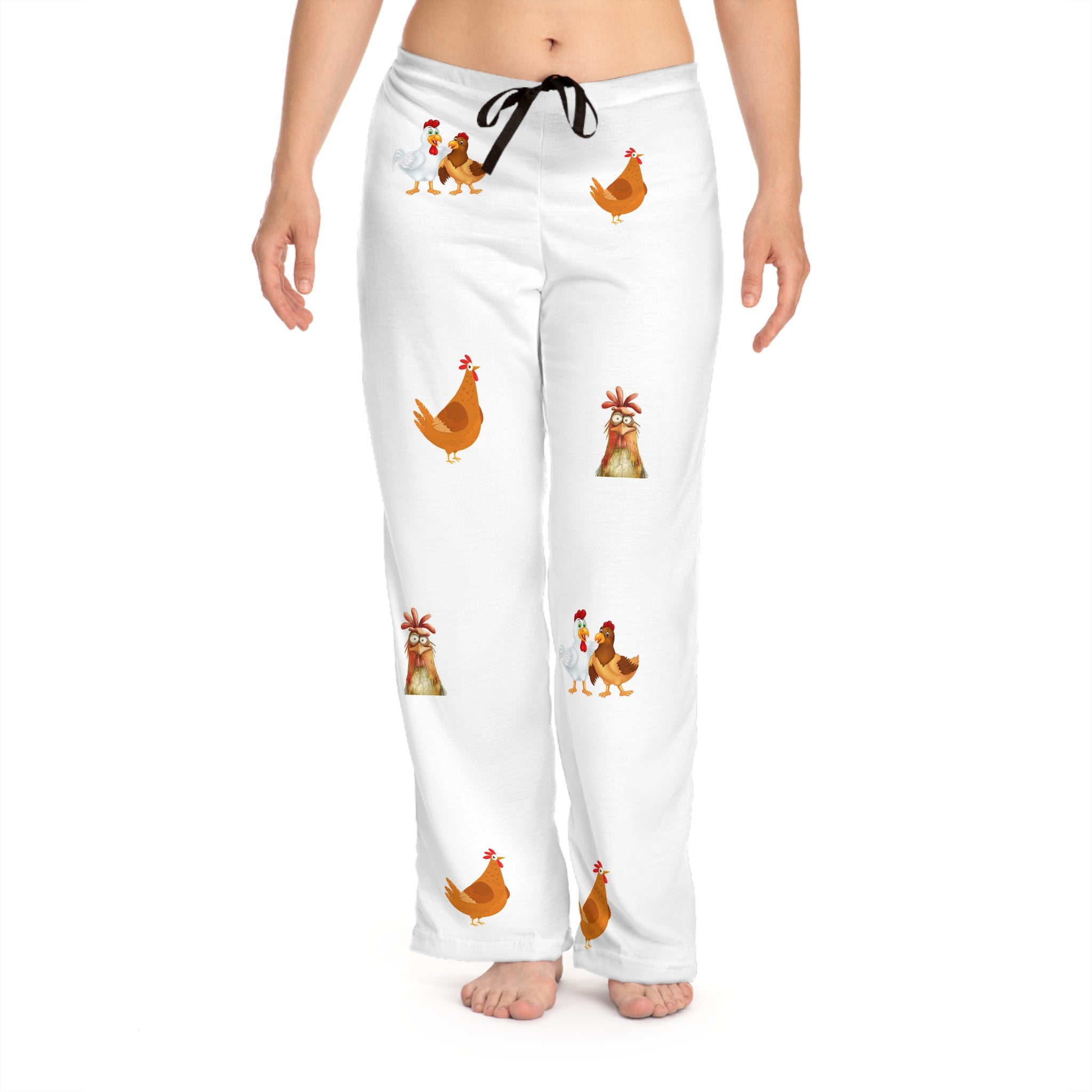 Charming Chicken Women's Pajama Pants, Cozy Sleepwear, Farmhouse Style Nightwear, Gift for Her, Relaxing Loungewear