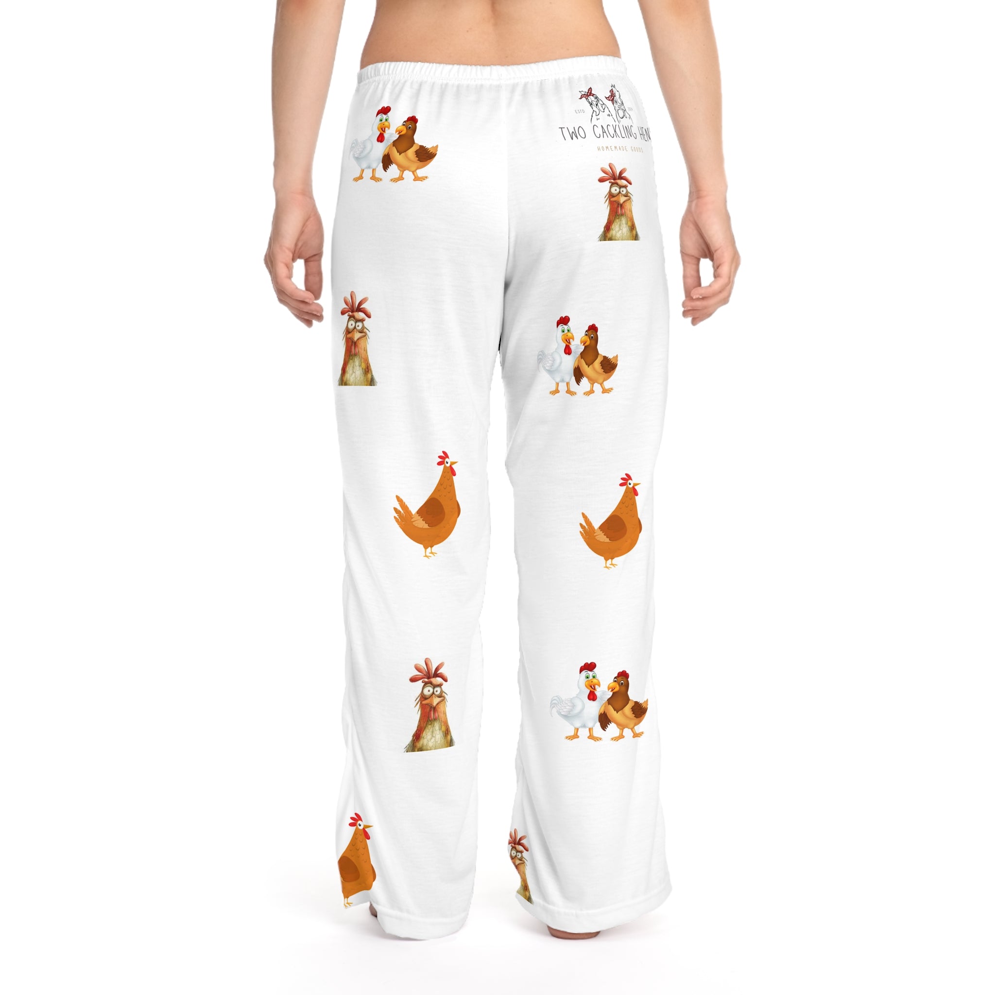 Charming Chicken Women's Pajama Pants, Cozy Sleepwear, Farmhouse Style Nightwear, Gift for Her, Relaxing Loungewear