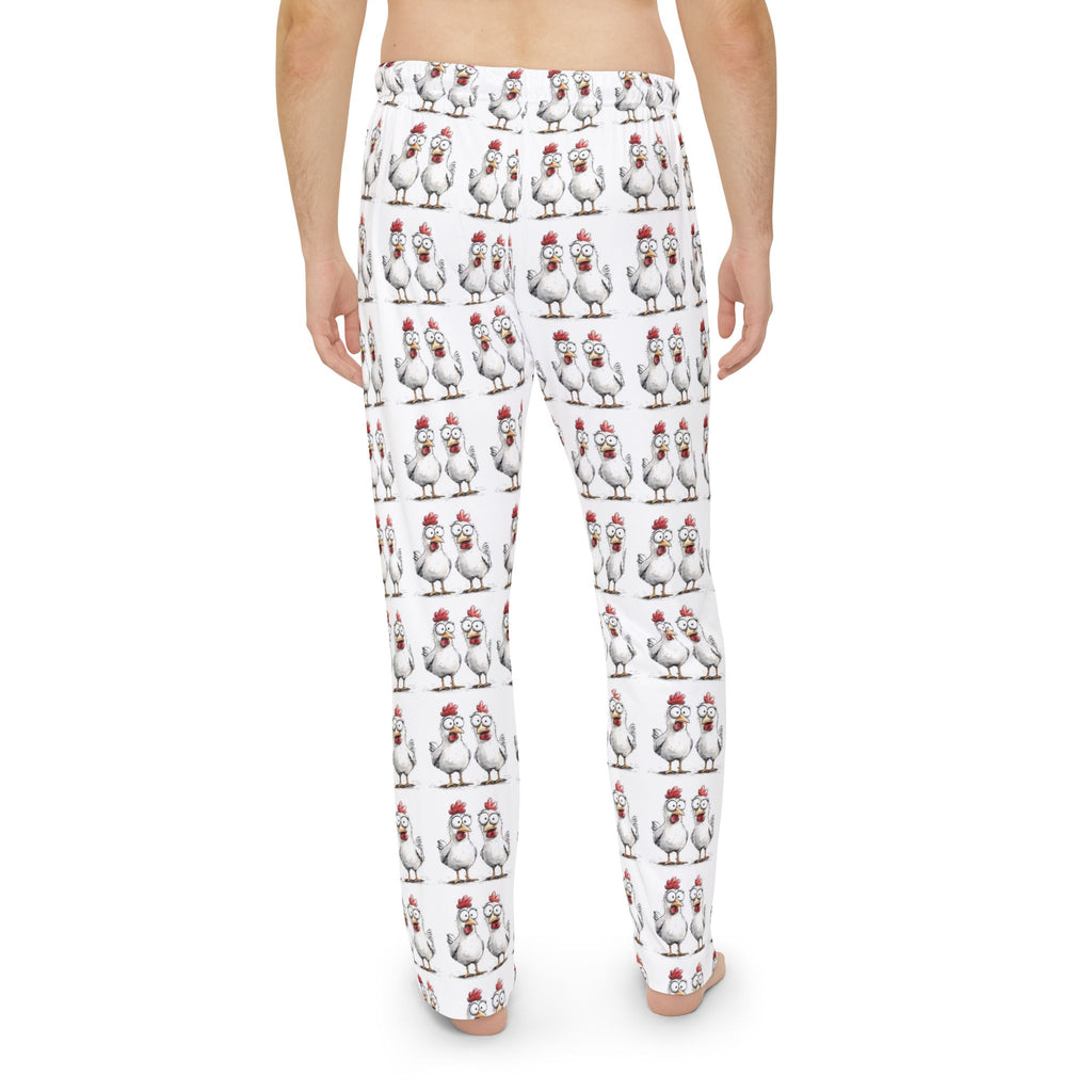 Funny Chicken Print Men's Pajama Pants