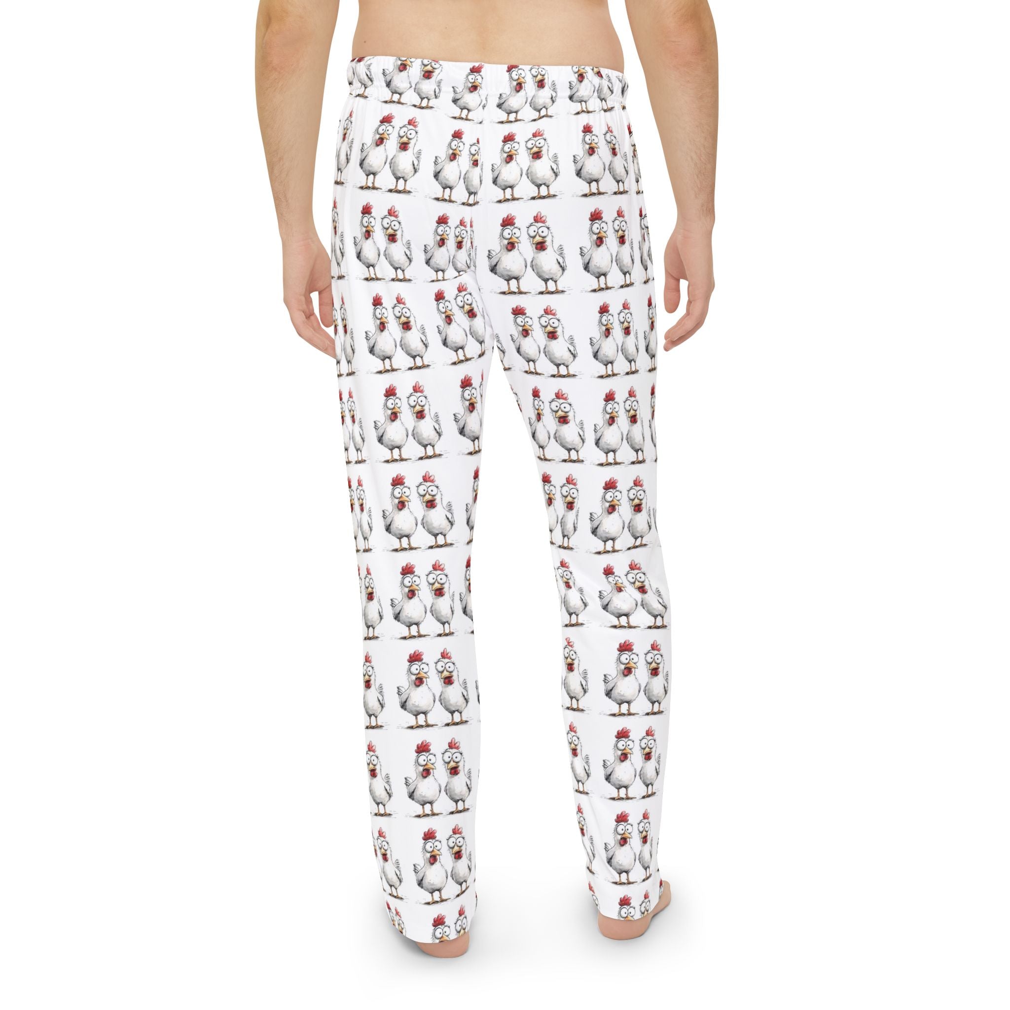 Funny Chicken Print Men's Pajama Pants