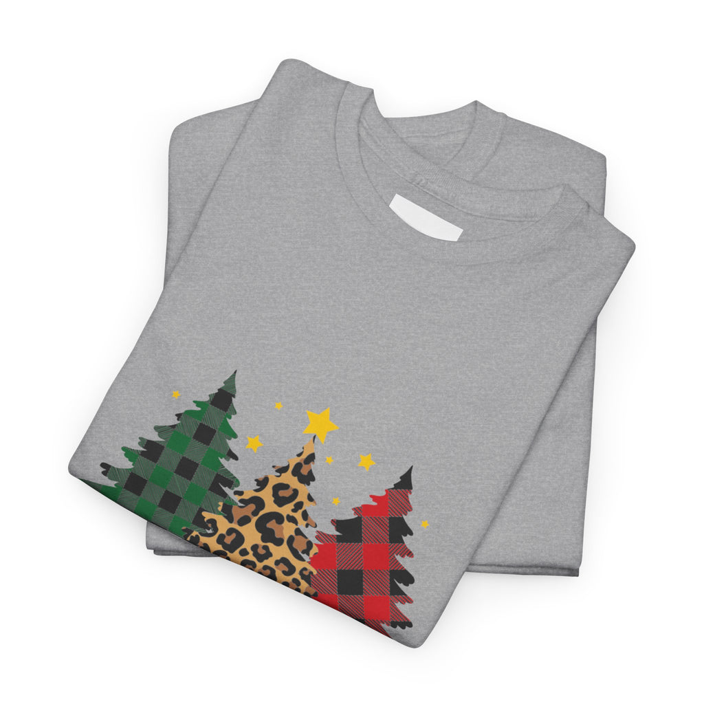 Merry Christmas Unisex Heavy Cotton Tee, Holiday T-Shirt, Festive Apparel, Christmas Gift, Winter Wear, Casual Top