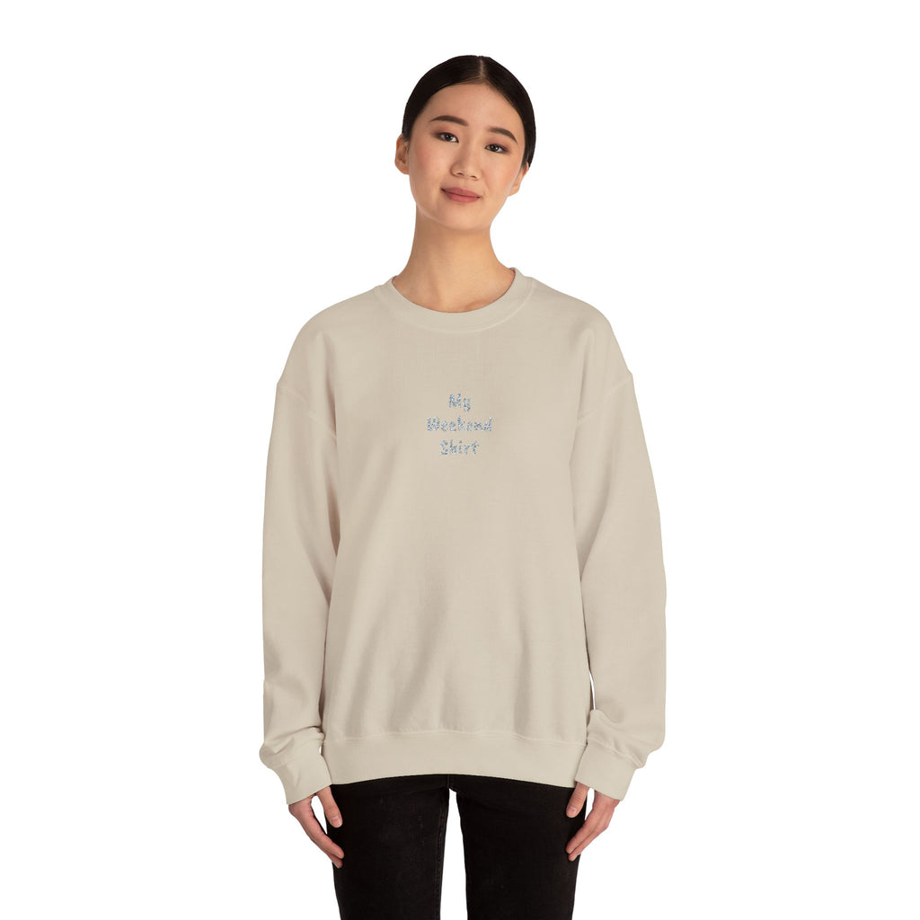 Minimal 'My Weekend Shirt' Crewneck Sweatshirt