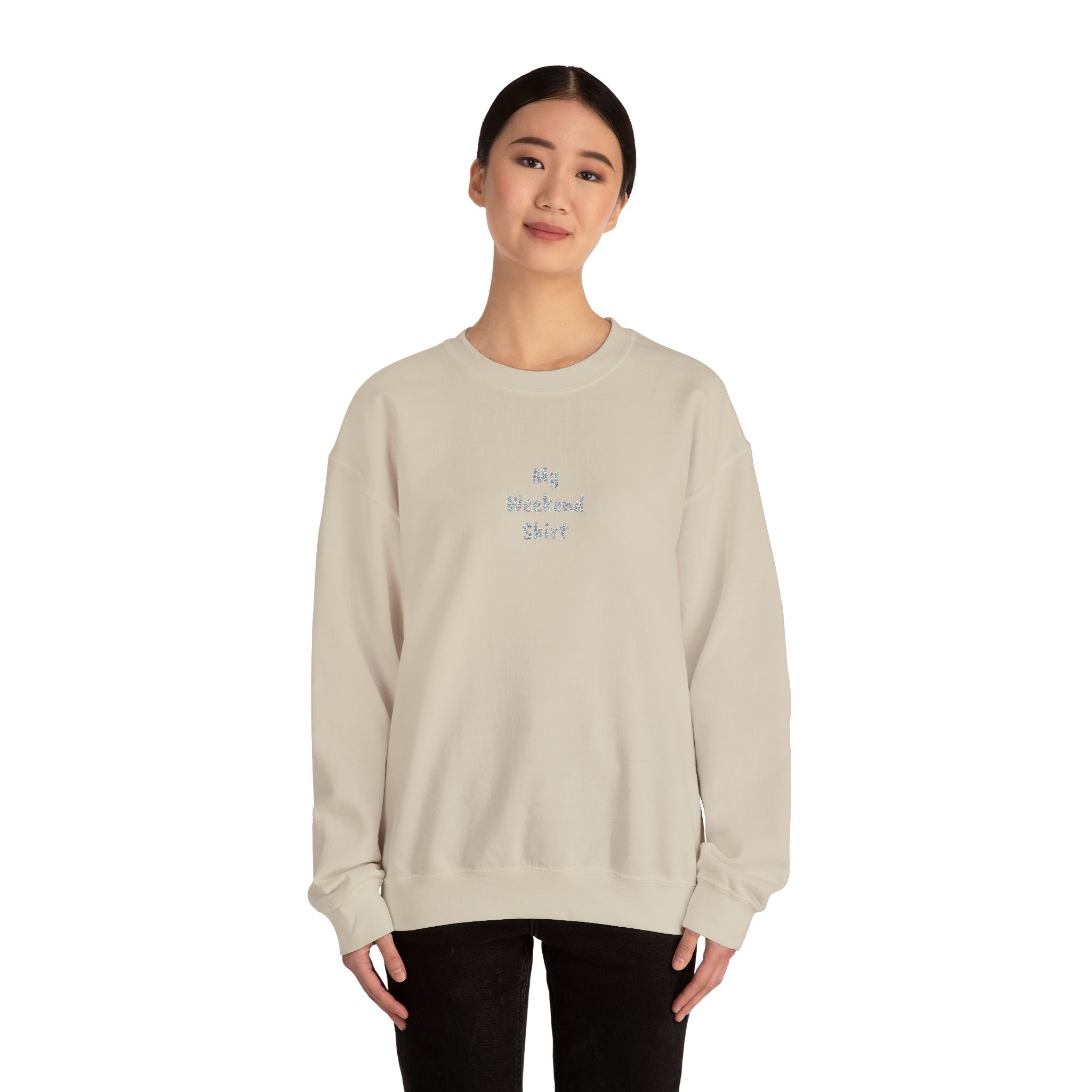 Minimal 'My Weekend Shirt' Crewneck Sweatshirt
