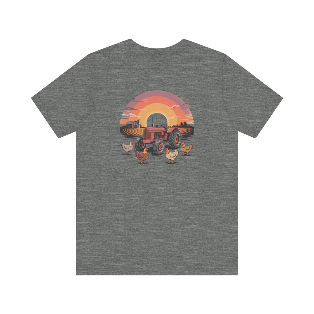 Sunset Forest Unisex Tee - Nature Inspired Short Sleeve Shirt