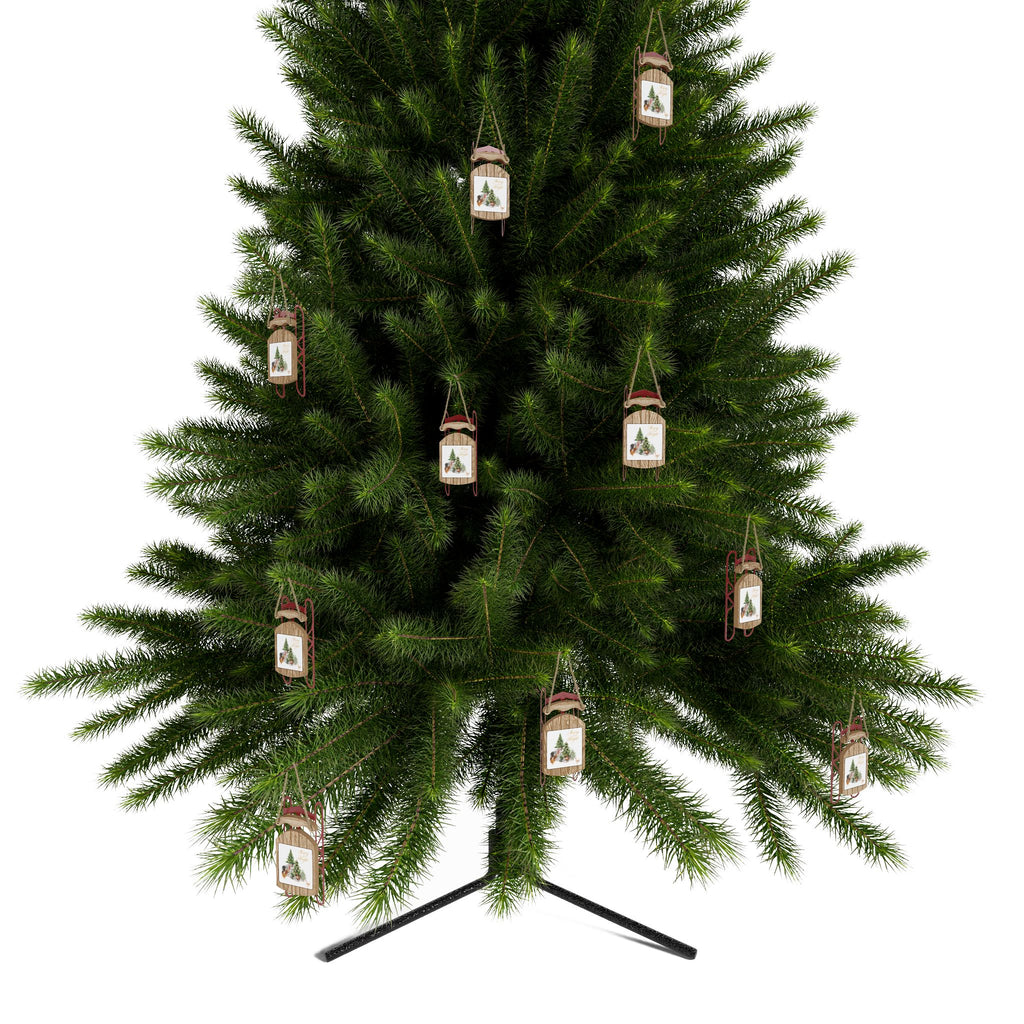 Chickens Sled Ornaments