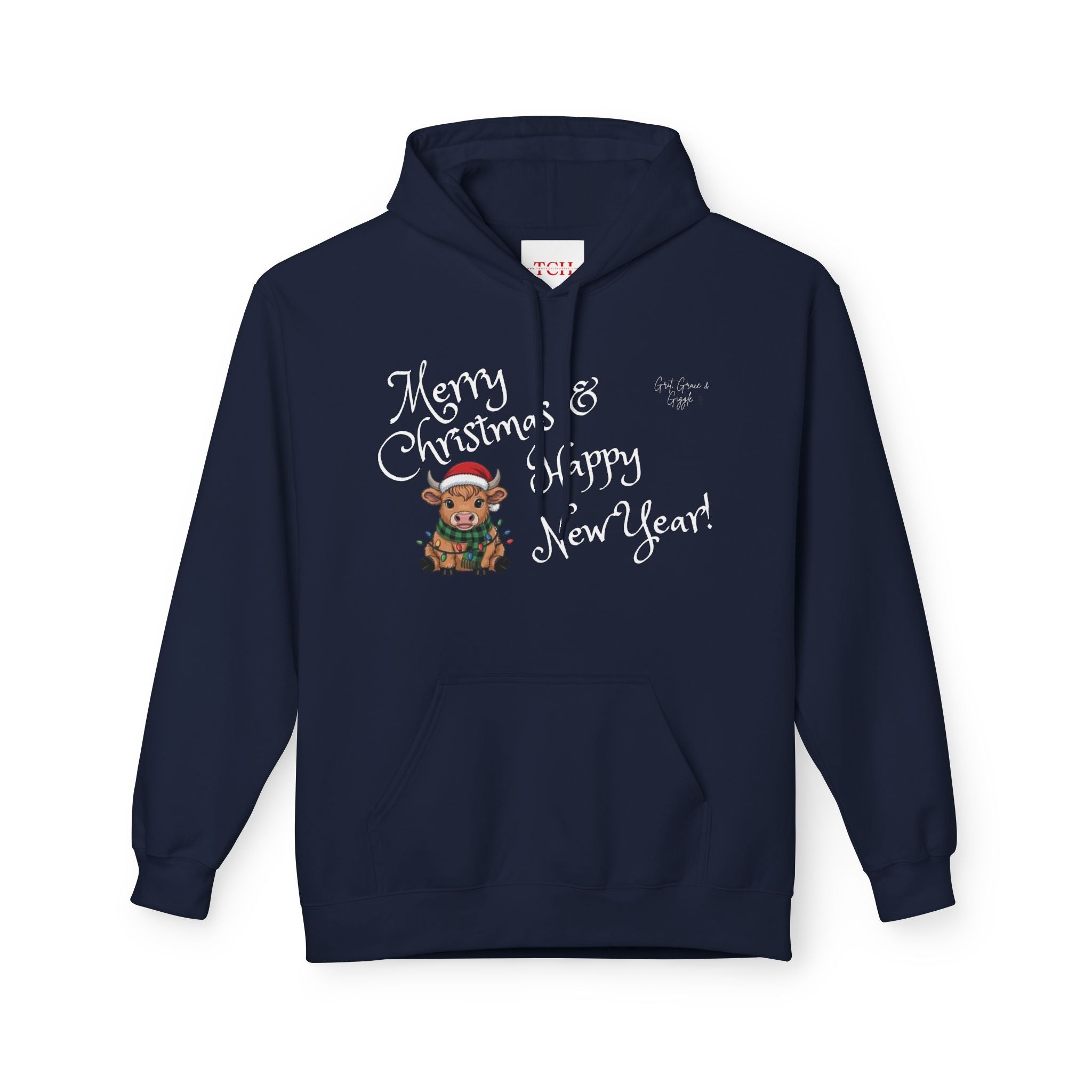 Moo- Merry Christmas & Happy New Year sweat shirt