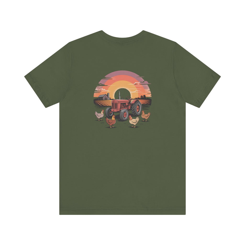 Sunset Forest Unisex Tee - Nature Inspired Short Sleeve Shirt